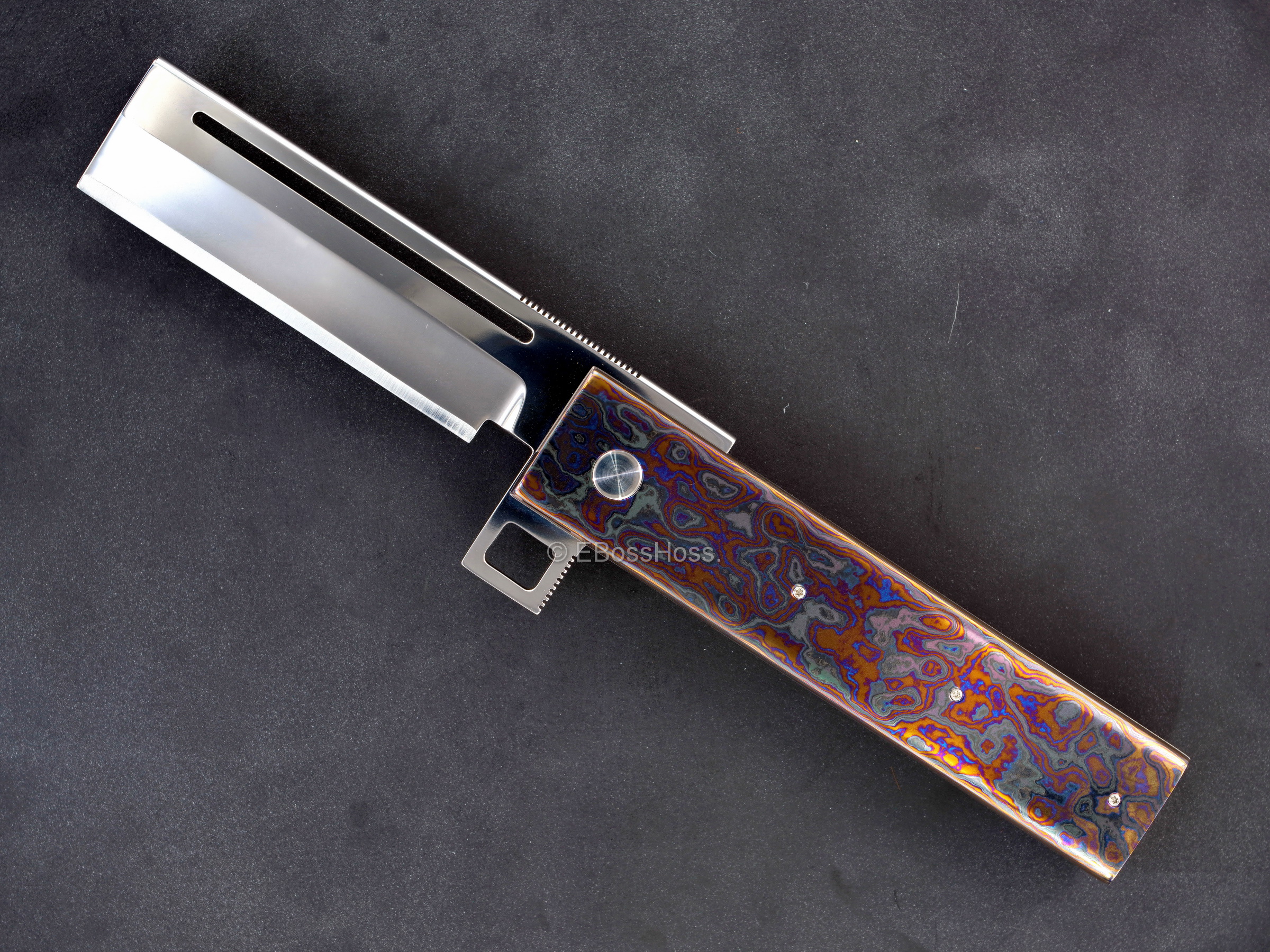 Jim Smyth Custom Custom Black Timascus Hell Razor