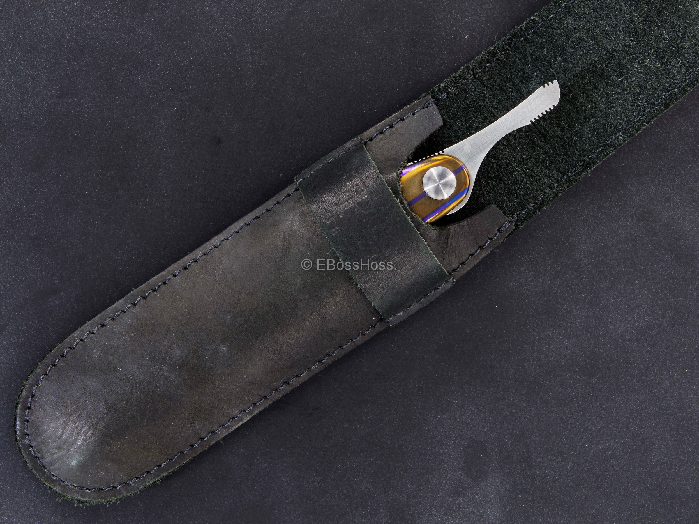 Jim Smyth Custom Timascus Mantis Swinger Straight Razor