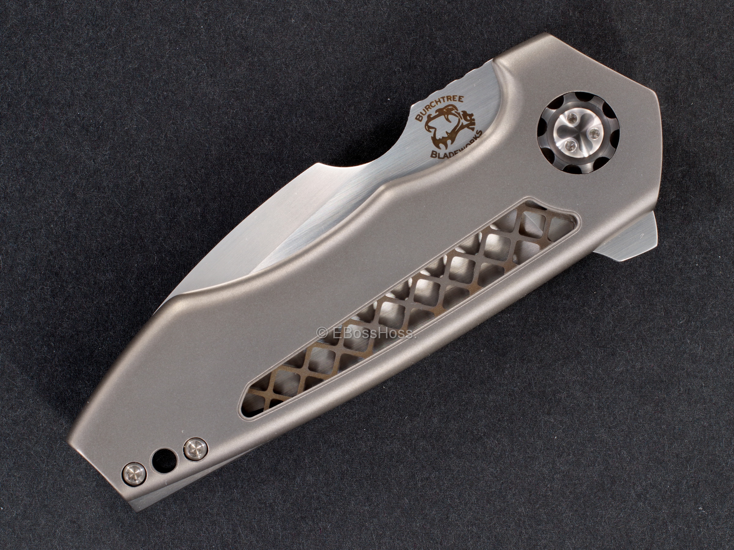 Michael Burch (Burchtree Bladeworks) Custom Vented Dromos Inset Lock Flipper