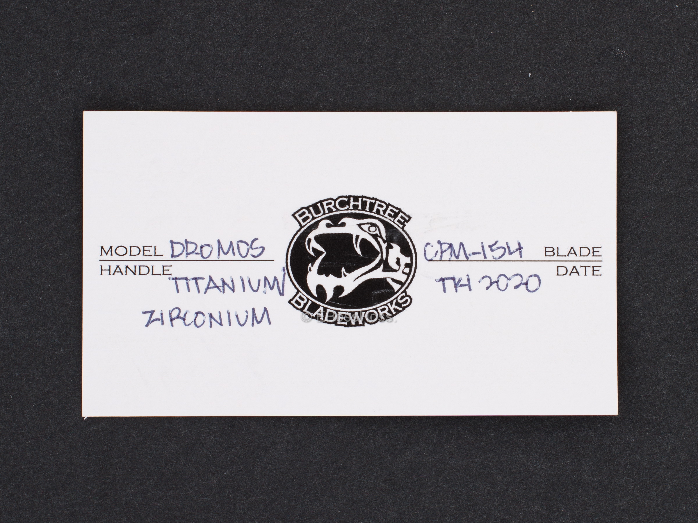 Michael Burch (Burchtree Bladeworks) Custom Vented Dromos Inset Lock Flipper