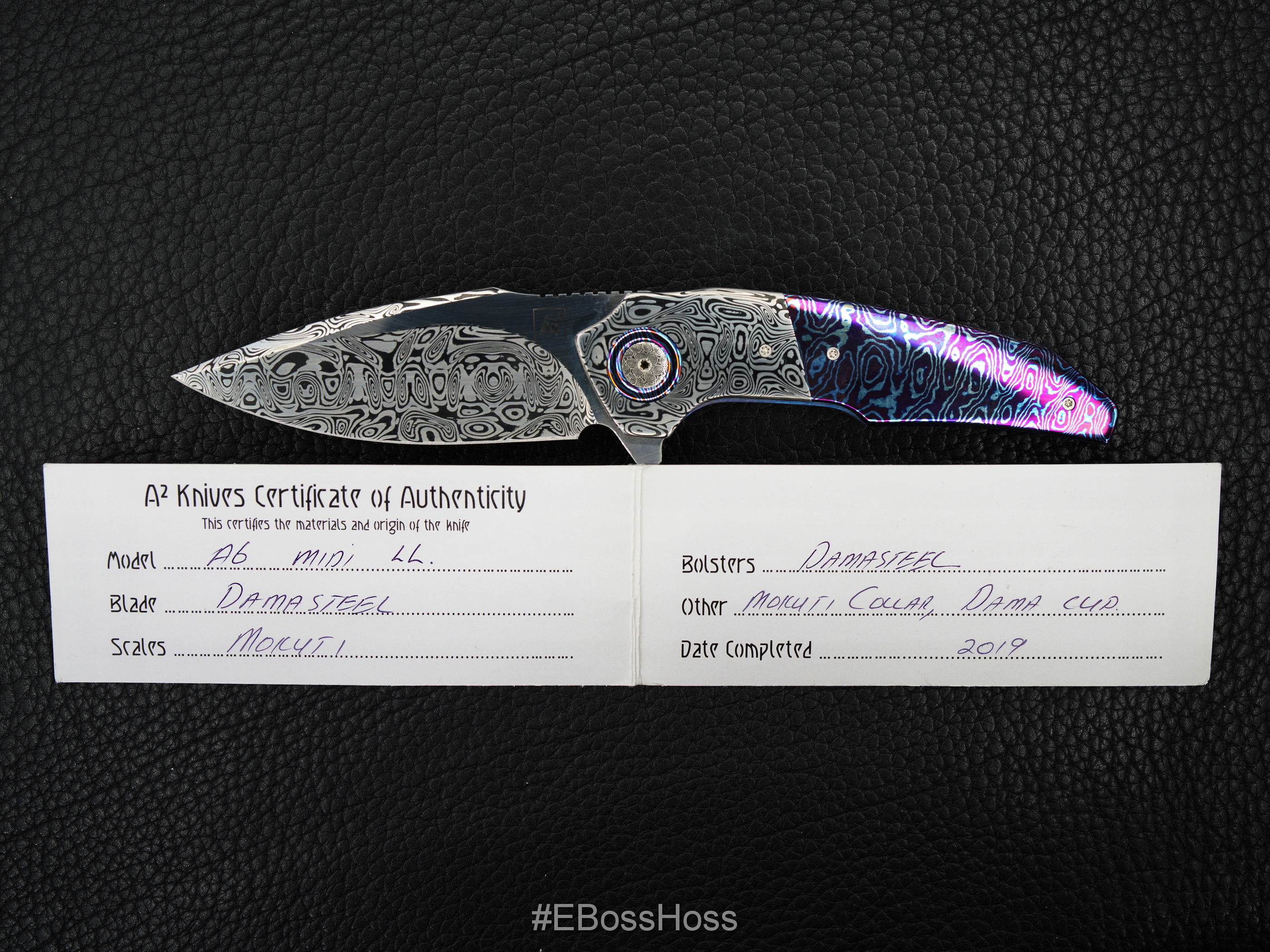 A2 Knives Custom A6 Midi Premium Liner Lock Flipper