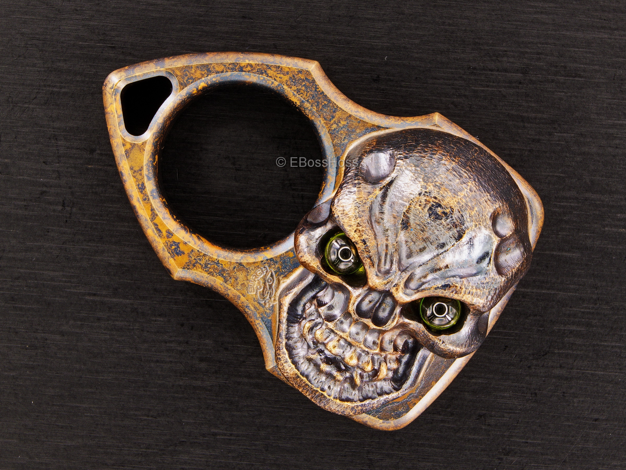 Obatake & Burch Collab -- a rare marked ONE Custom Pocket Pod - with a Vigilant Olive Green Goliath Hardness