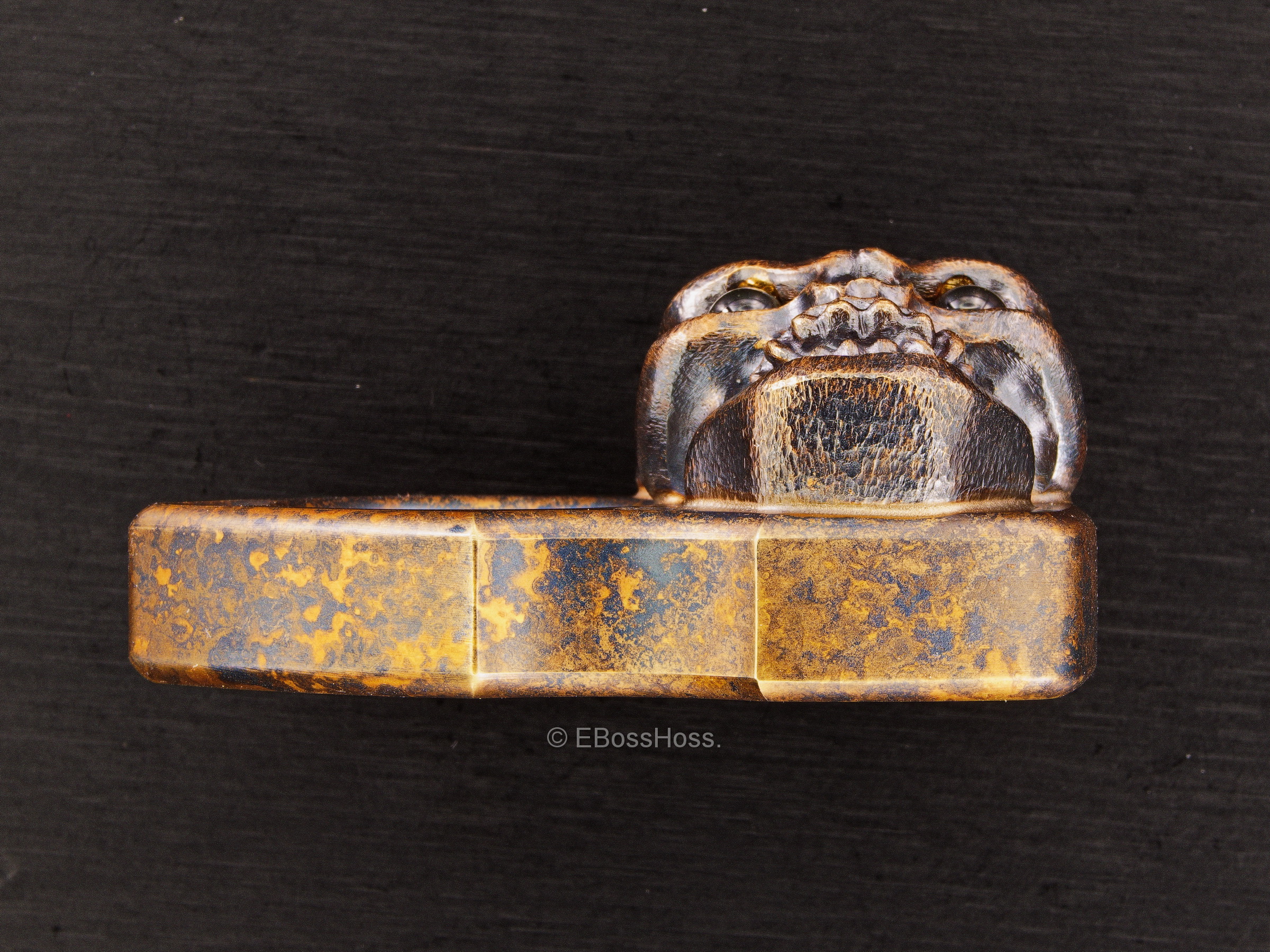 Obatake & Burch Collab -- a rare marked ONE Custom Pocket Pod - with a Vigilant Olive Green Goliath Hardness