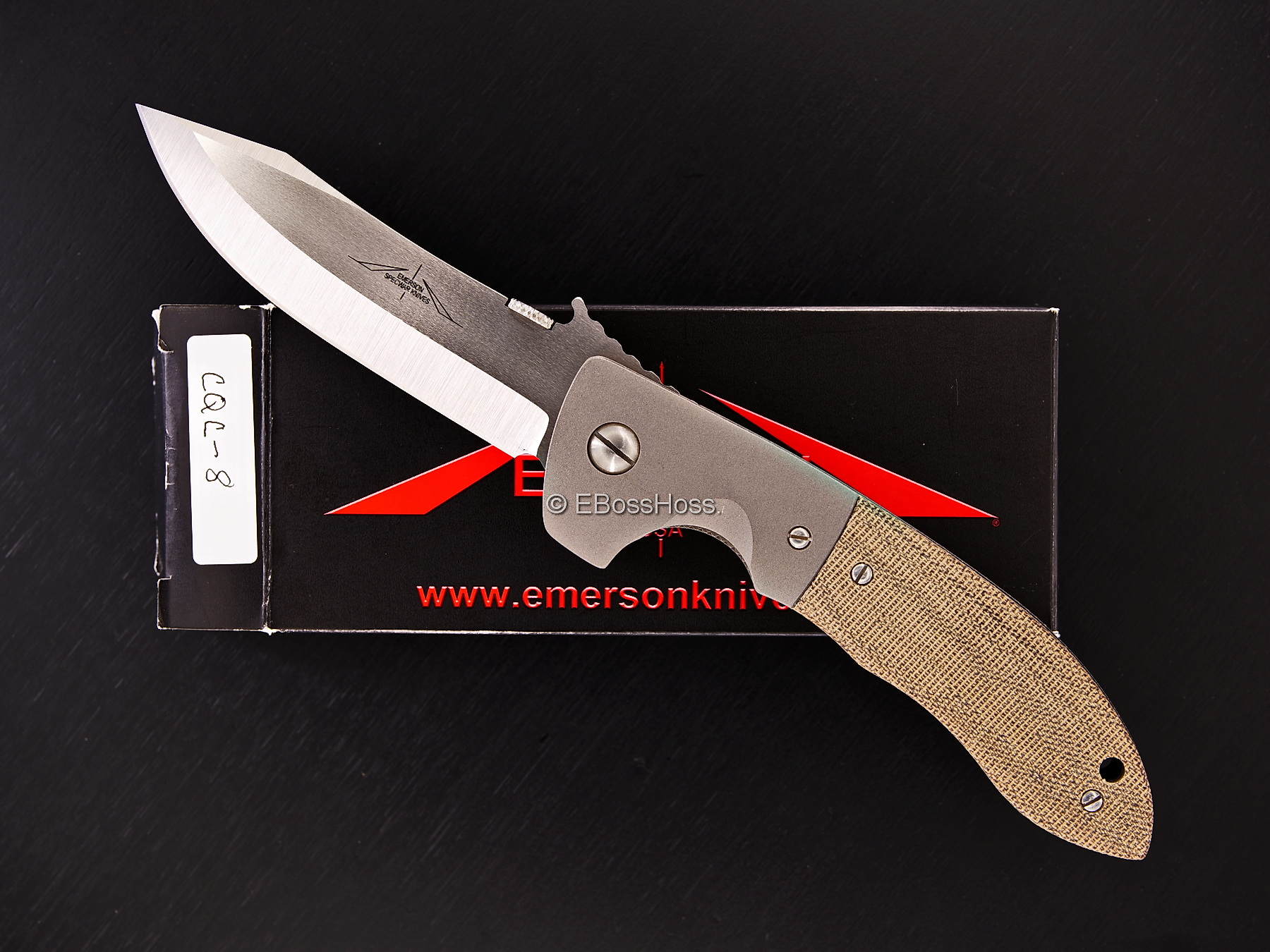 Ernie Emerson Custom Bolstered Waved CQC-8