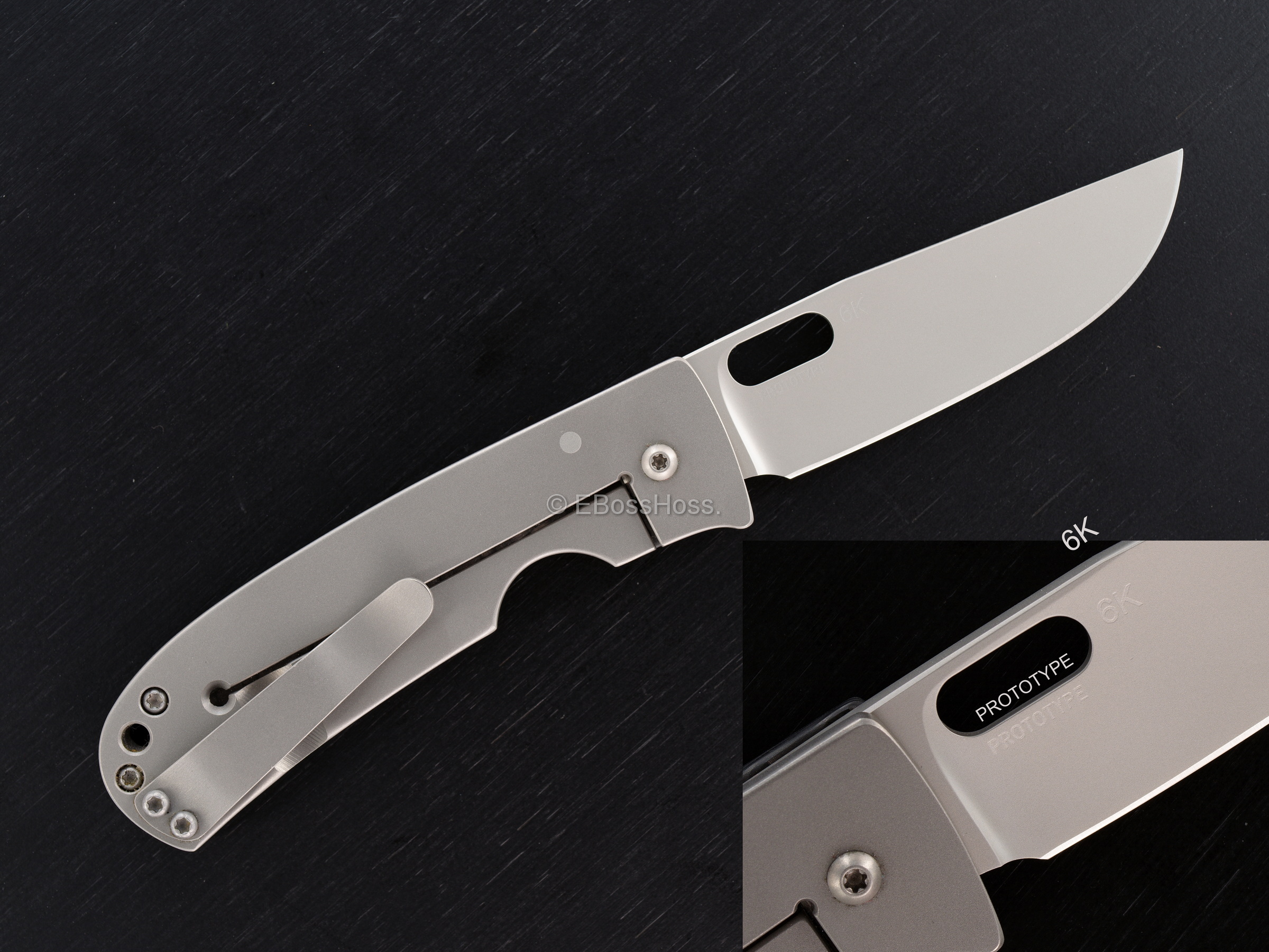 Tom Mayo Custom Medium Covert Framelock Folder PROTOTYPE