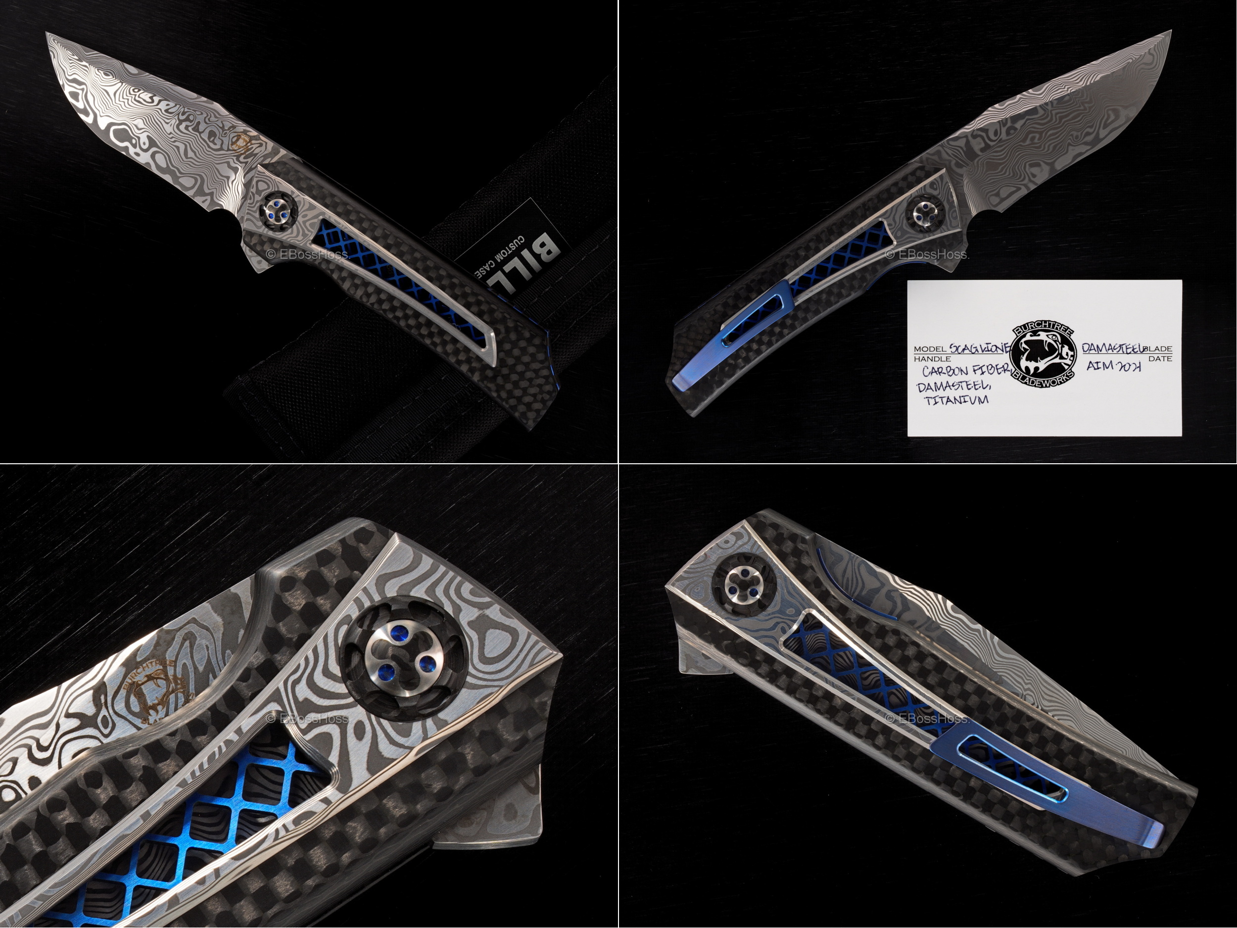 Michael Burch (Burchtree Bladeworks) Custom Very Deluxe Scaglione Flipper