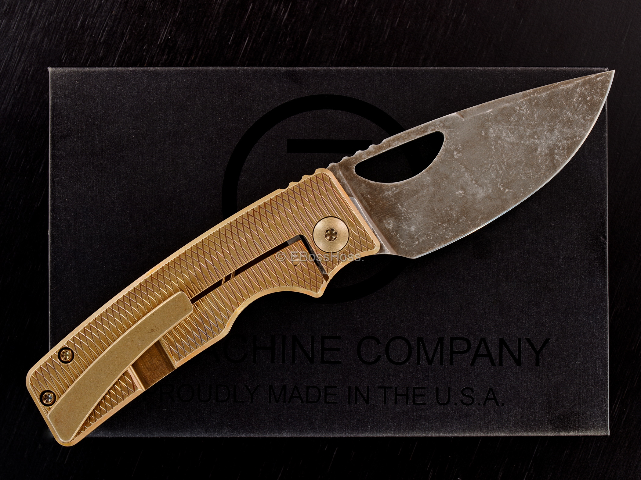 Oz Machine Company Roosevelt Framelock Folder