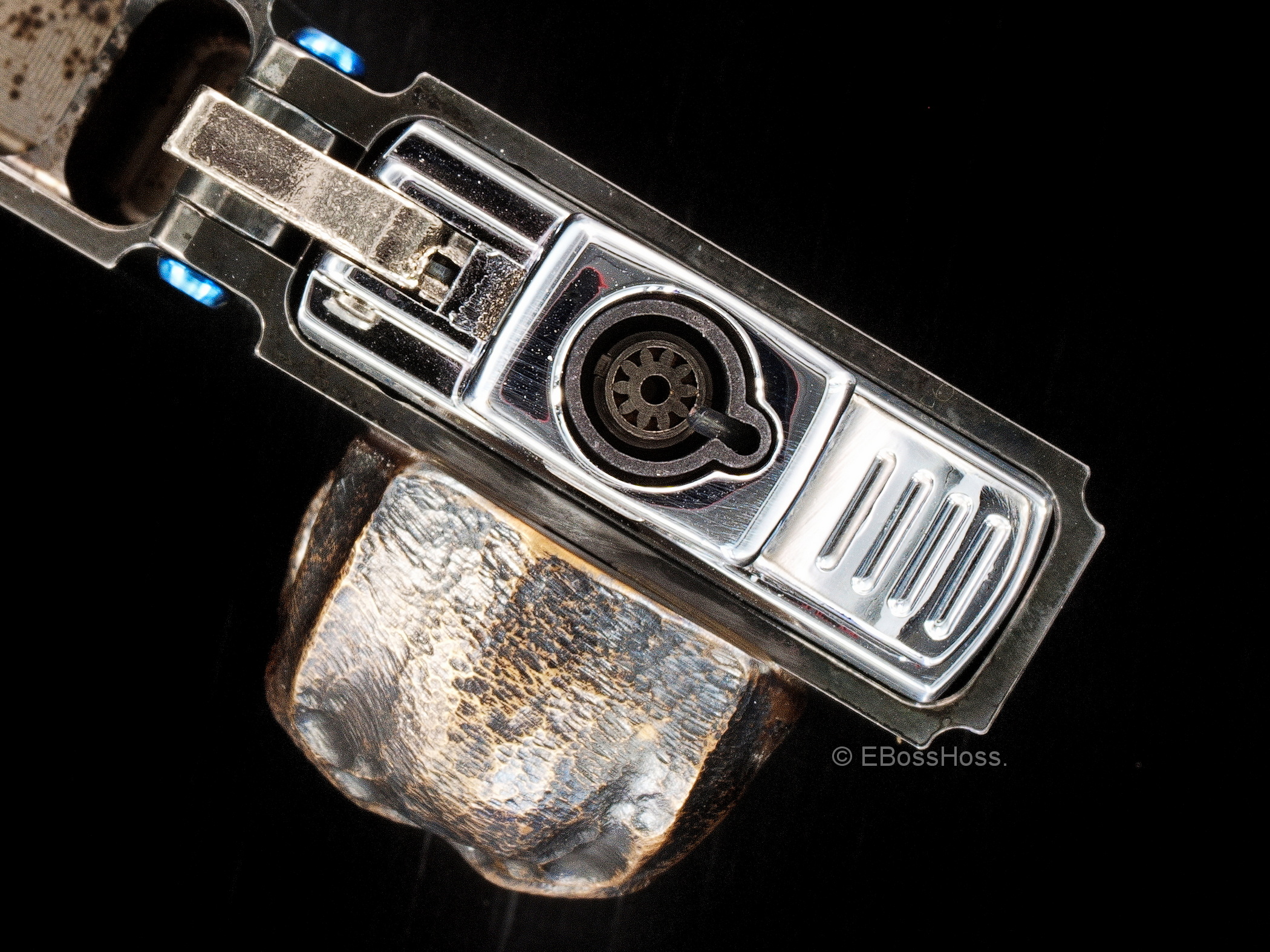 Obatake - Stee lFlame Custom 3-D Sledge Lighter - with XL Darkness Skull & Federal 45