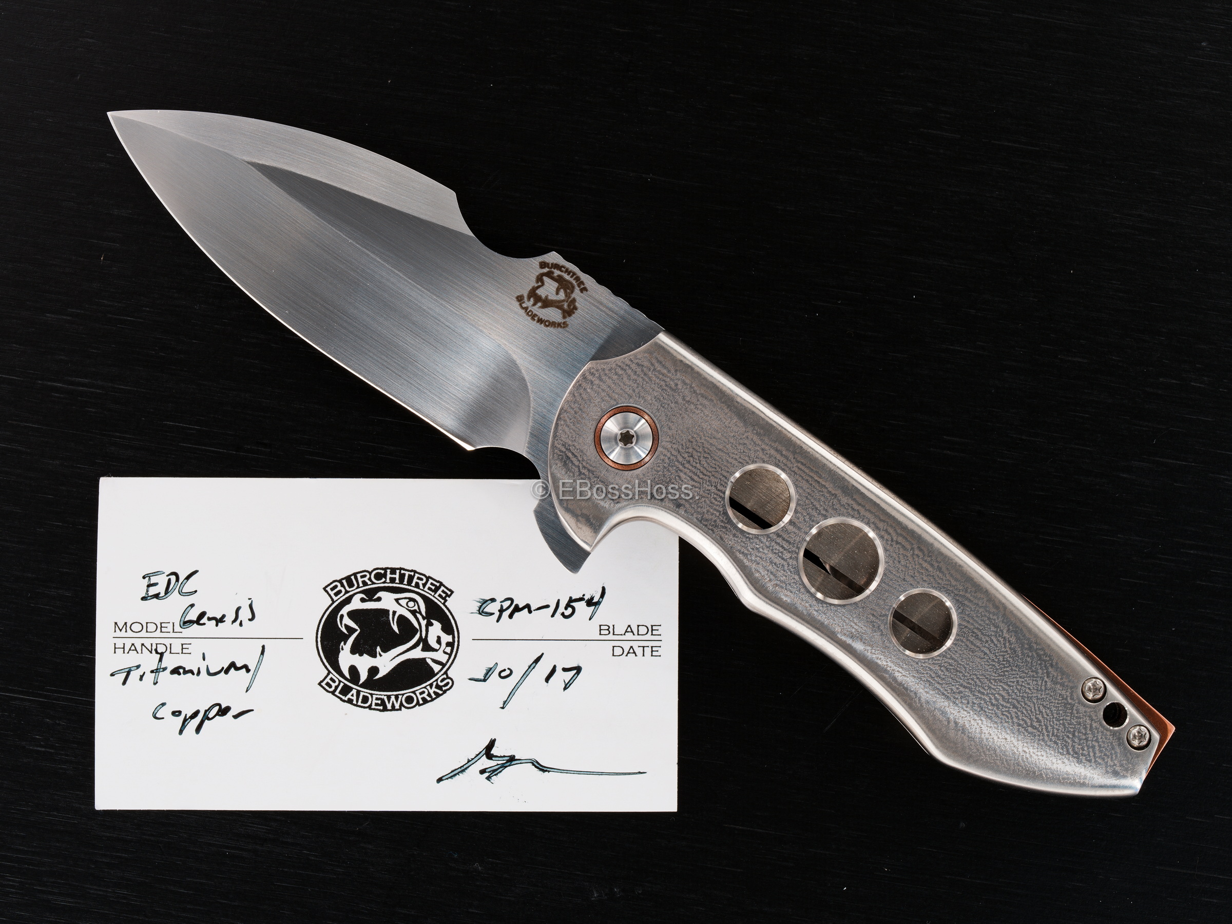 Michael Burch Custom EDC Genesis Framelock Flipper