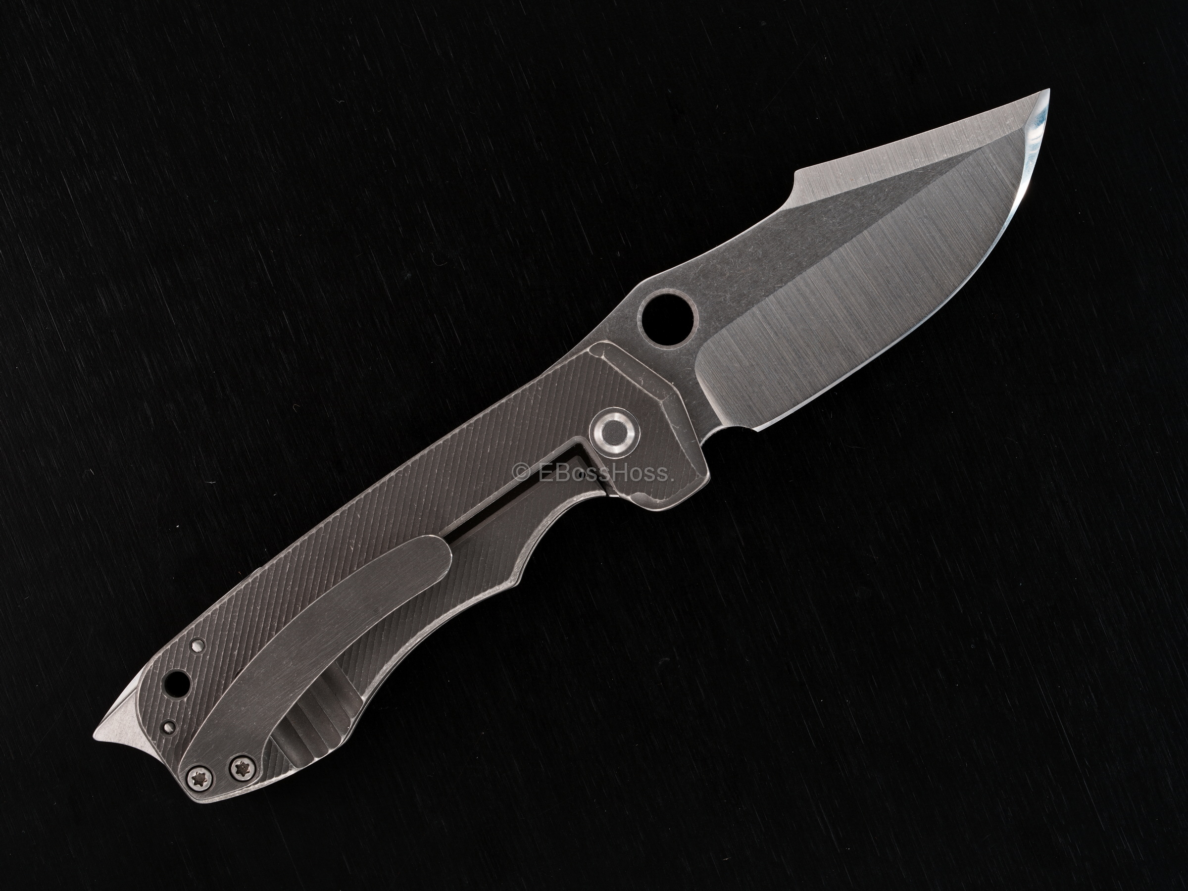 JB Stout Custom Blood and Thunder Framelock