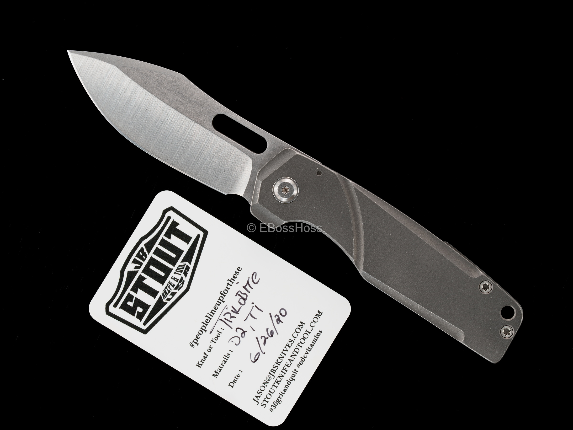 JB Stout Custom Trilobite Framelock