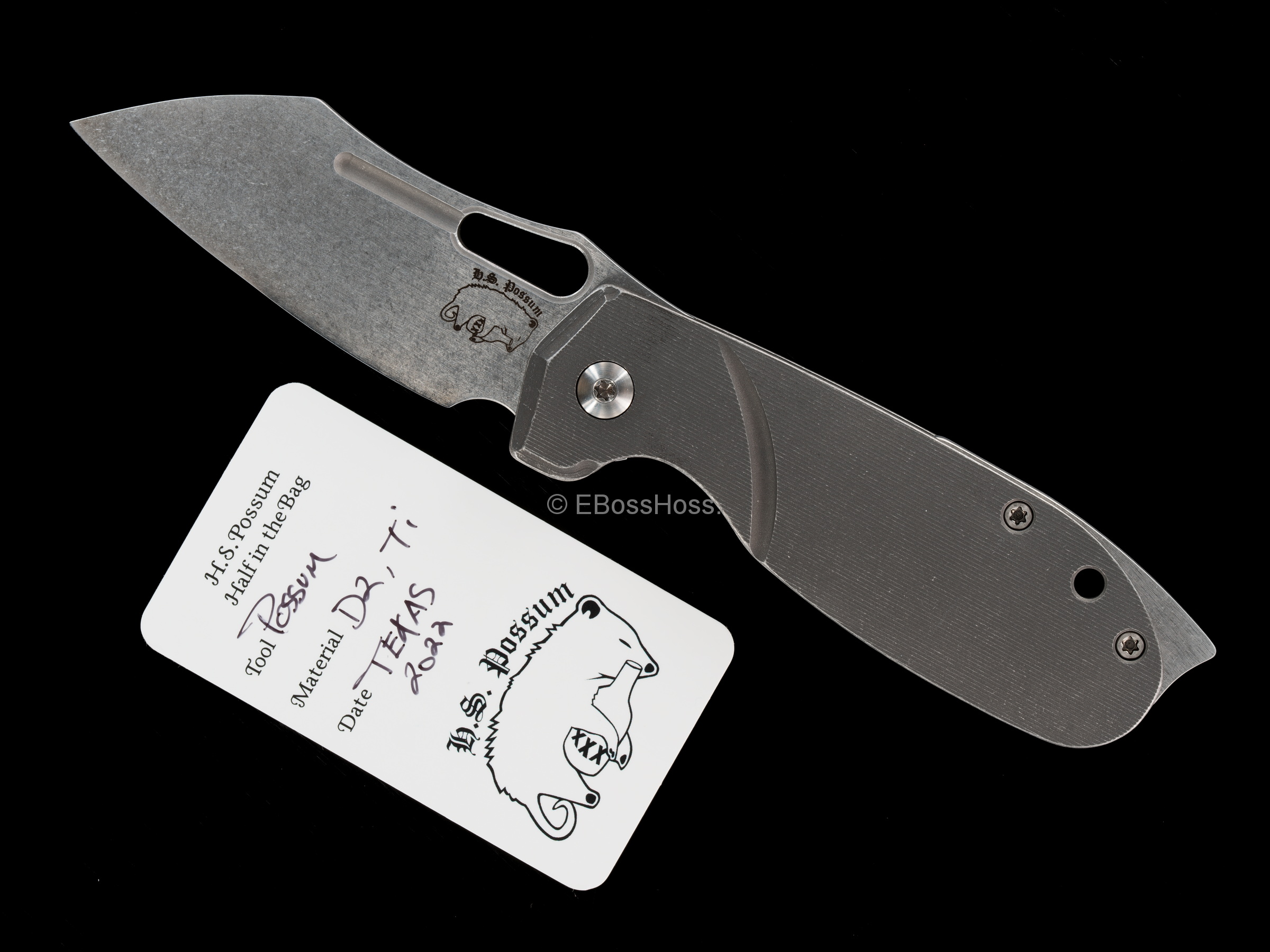 JB Stout Custom Possum Framelock