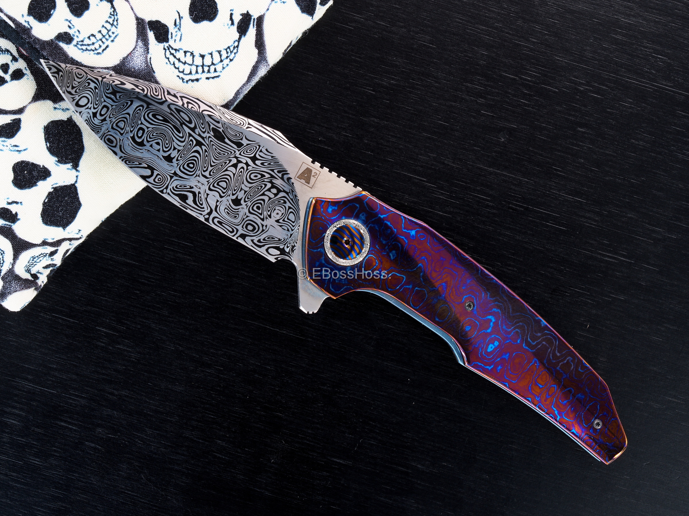 A2 Knives Custom A6 Very Premium A6 Midi Flipper
