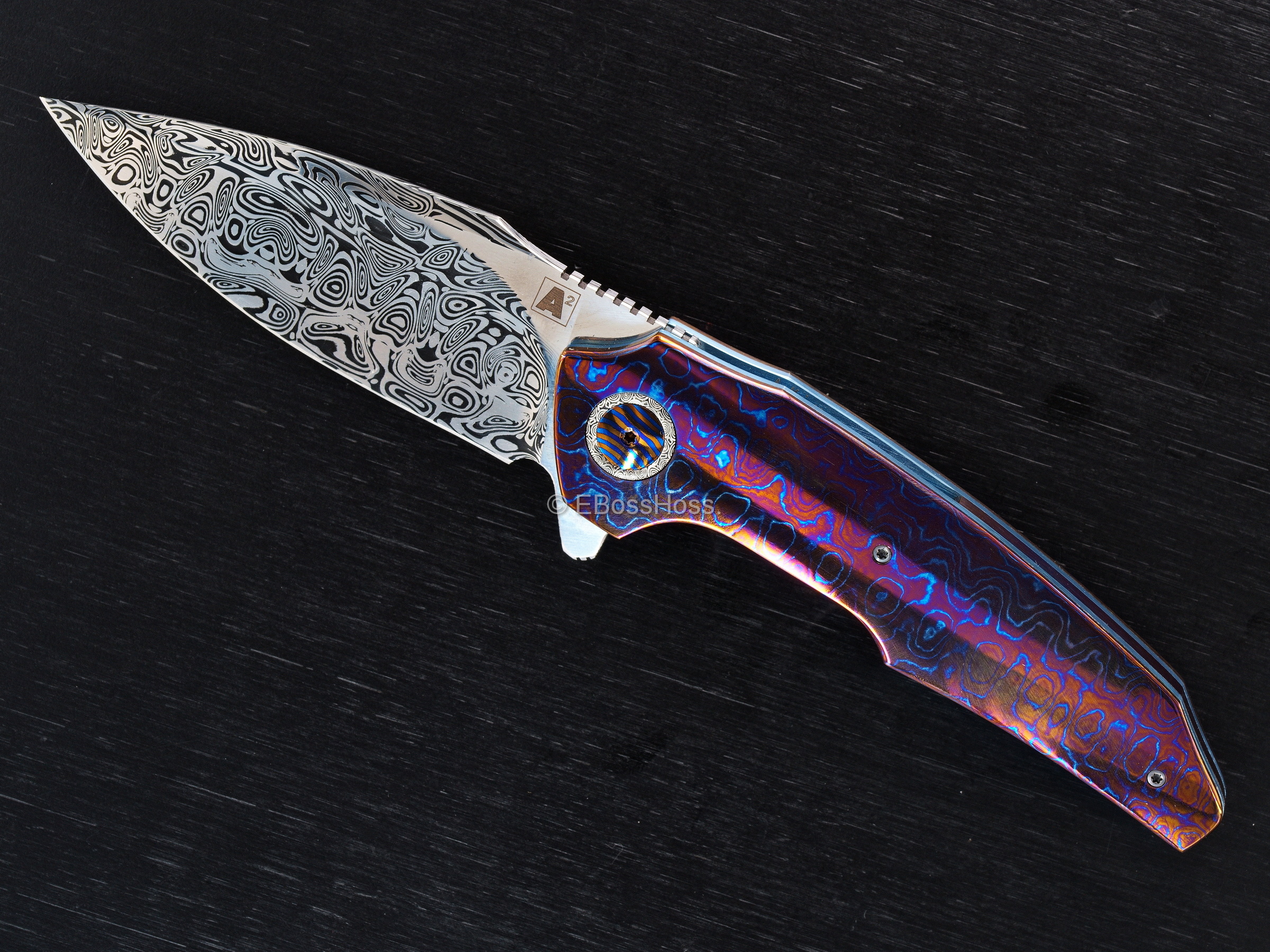 A2 Knives Custom A6 Very Premium A6 Midi Flipper