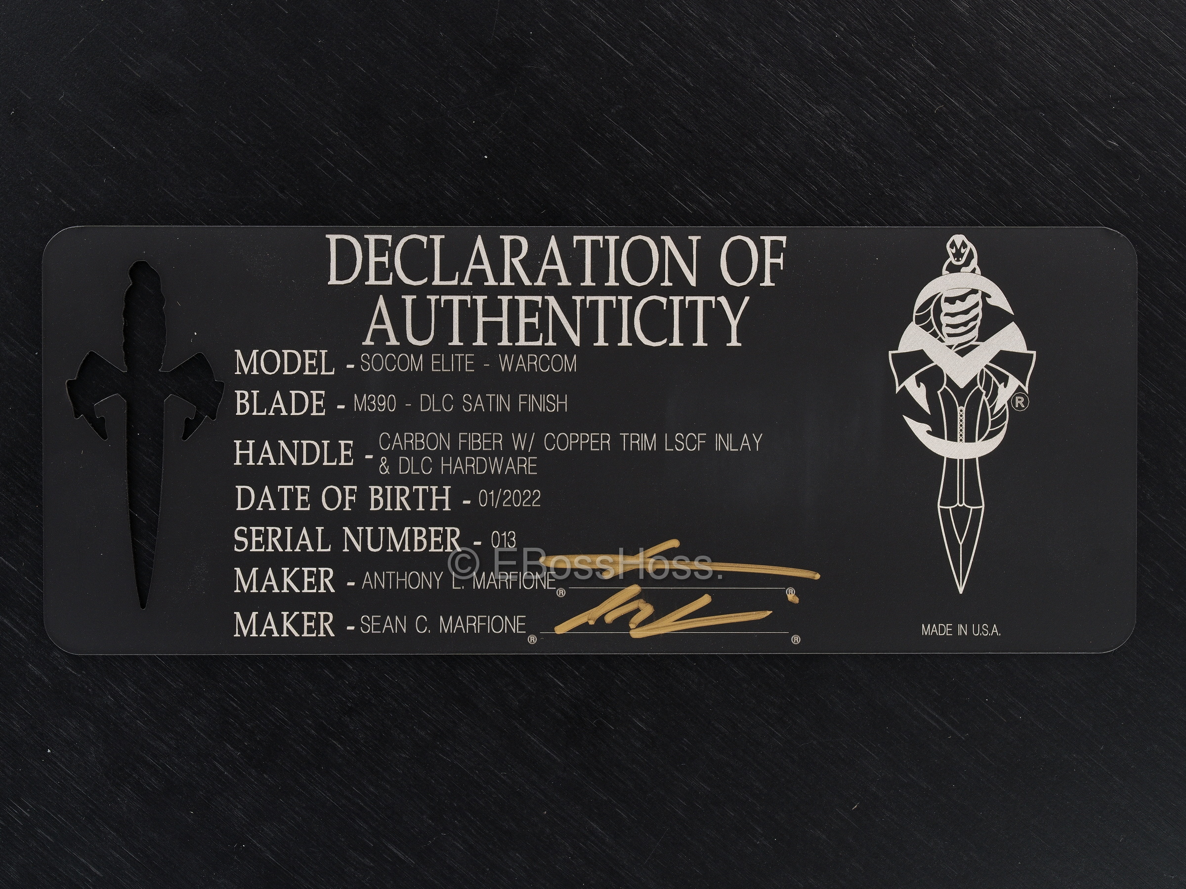 Anthony Marfione / Sean Marfione Custom SOCOM Elite - WARCOM