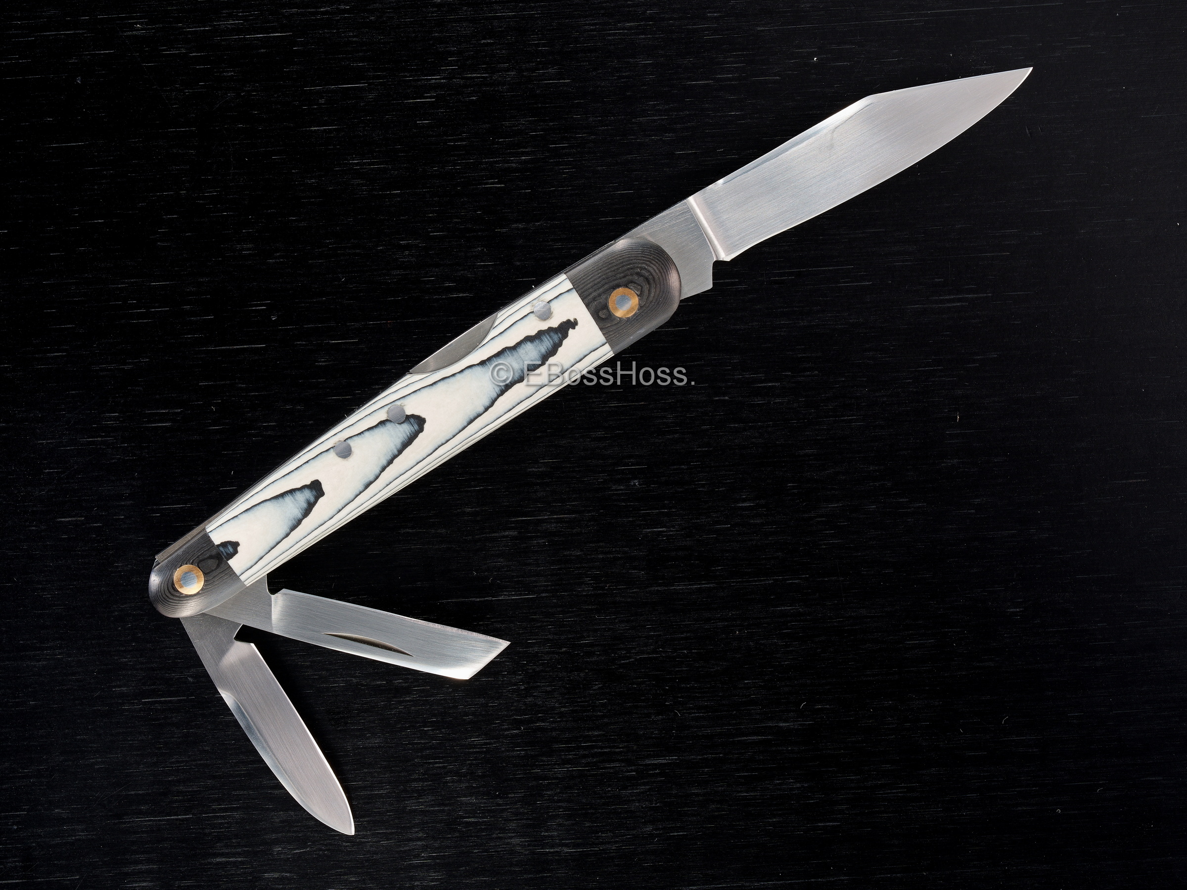 Dr T Knives / David Taber Custom Carboquartz Lockback Whittler