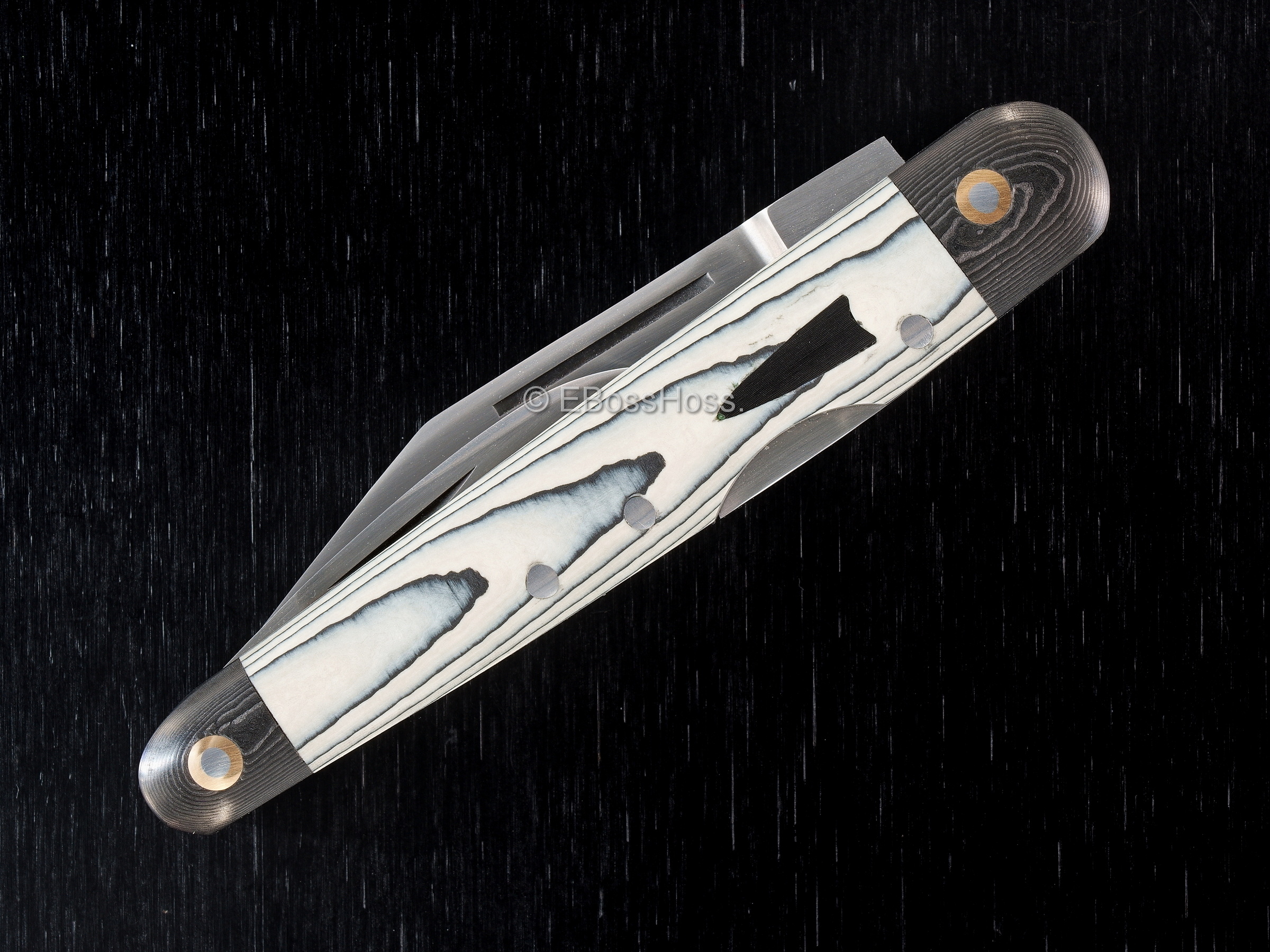 Dr T Knives / David Taber Custom Carboquartz Lockback Whittler