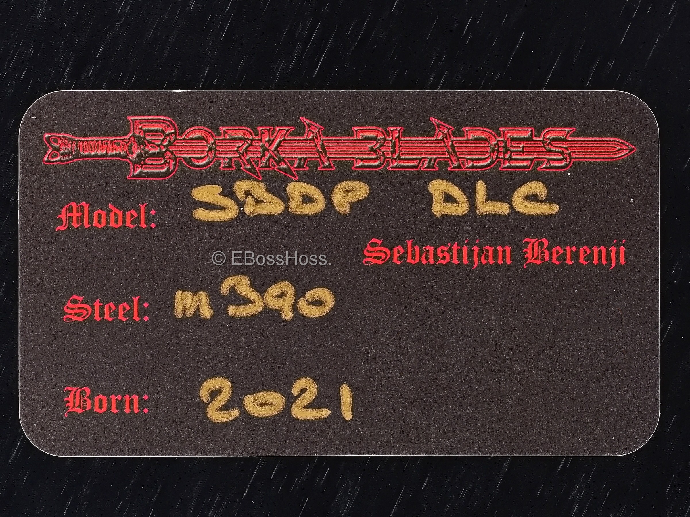 Marfione Custom Knives / Borka Blades Black Diamond SBDP Collaboration