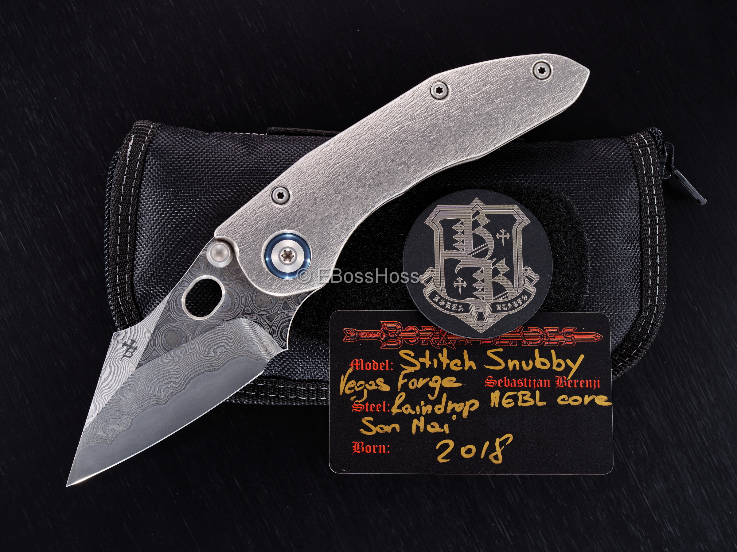 Borka Blades Custom Deluxe Stitch Snubby