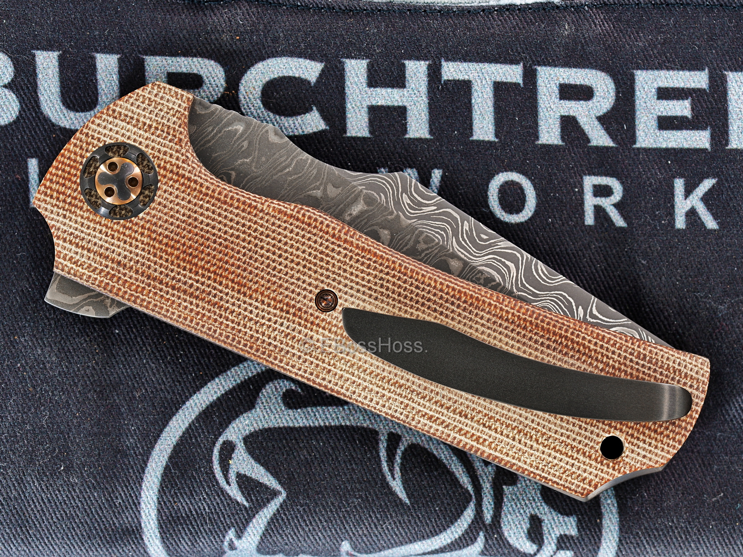 Burchtree Bladeworks Custom Deluxe No Name Flipper by Michael Burch