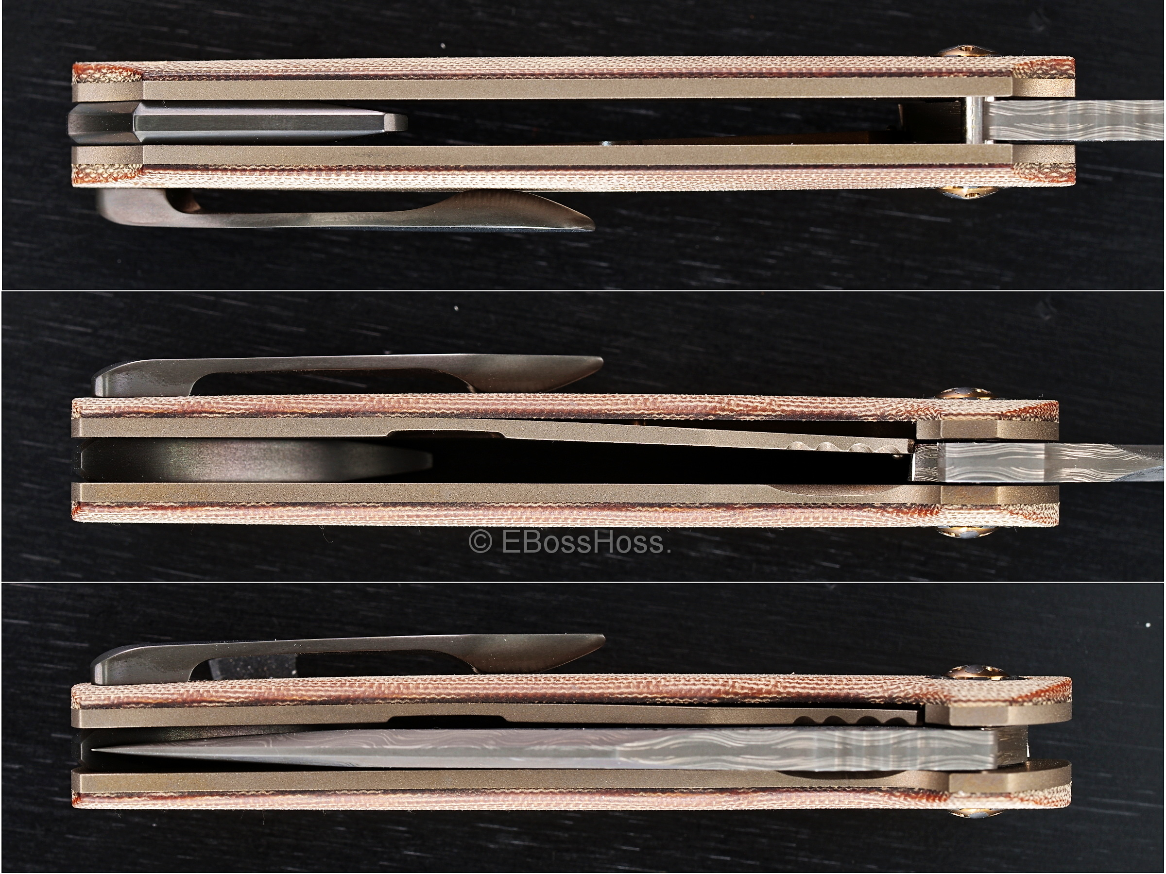 Burchtree Bladeworks Custom Deluxe No Name Flipper by Michael Burch