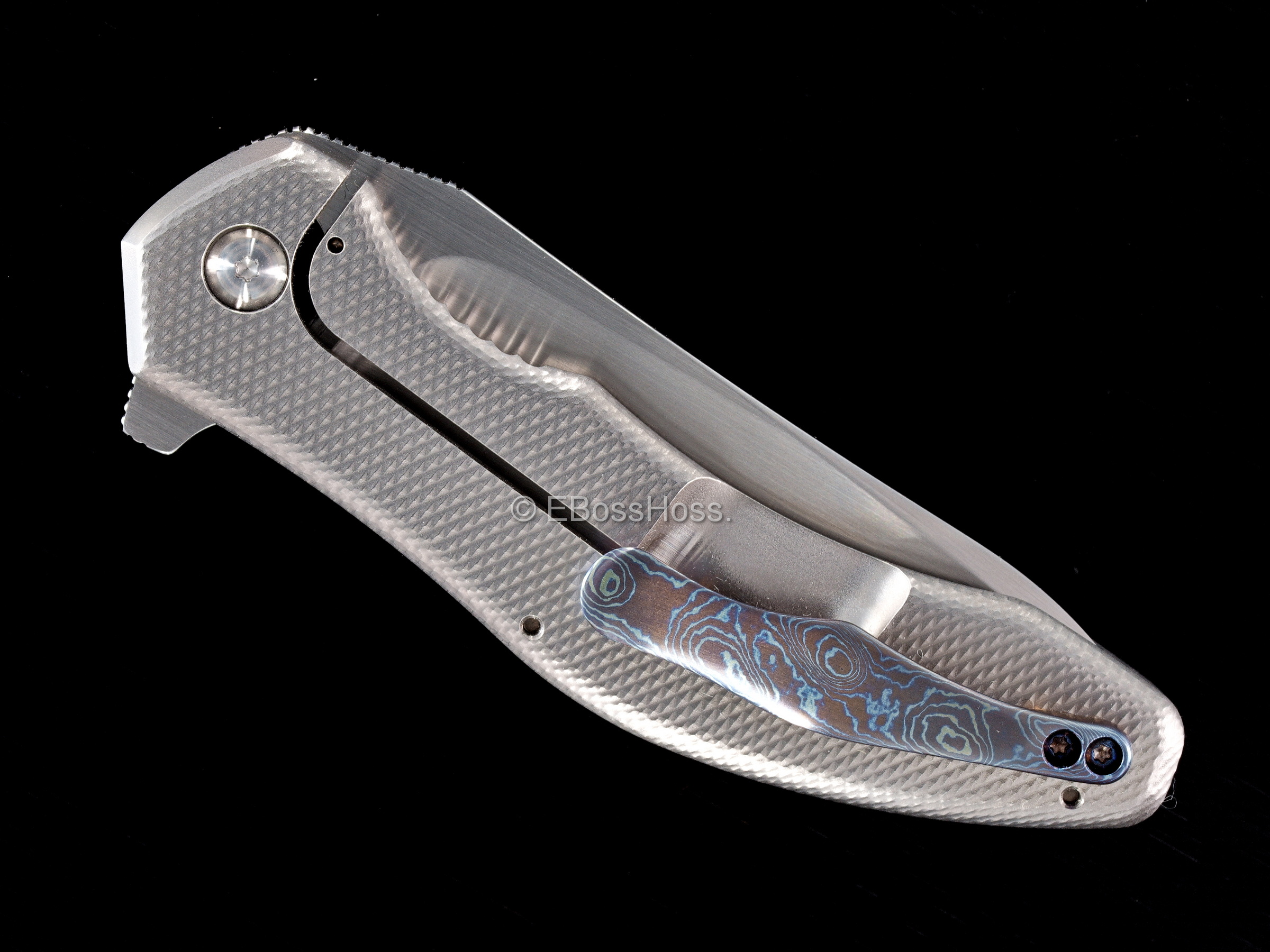 Gerry McGinnis Custom 2022 PNWCI Red Rag-Micarta Mini Piston Flipper