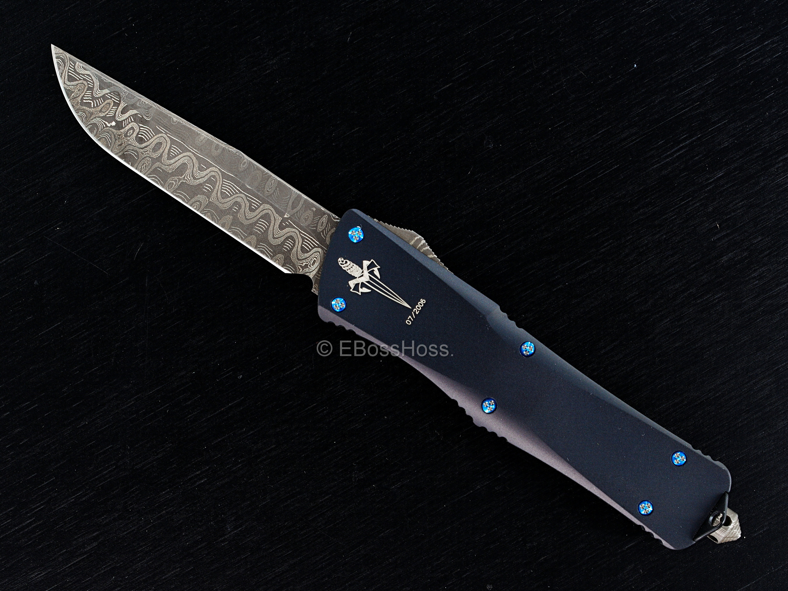 Tony Marfione Custom Troodon S/E Damascus  - Serial 034