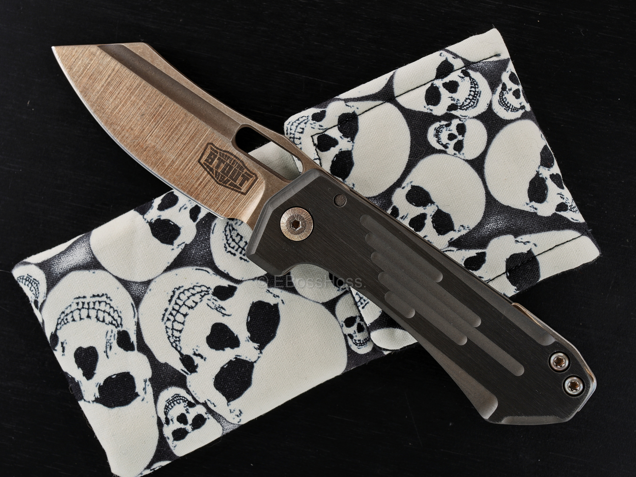 Custom Deluxe Zirconium Leviathan Framelock