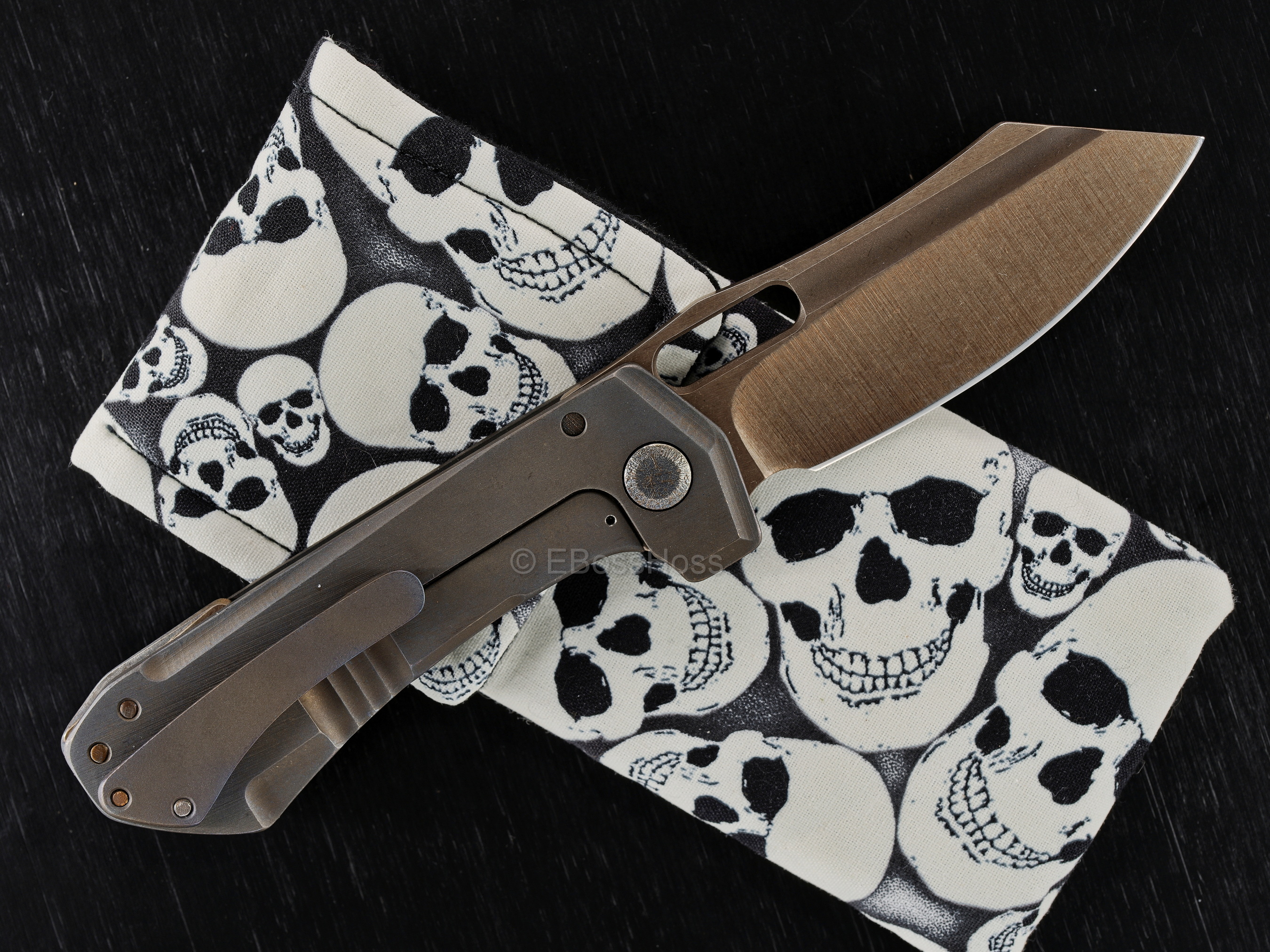 Custom Deluxe Zirconium Leviathan Framelock