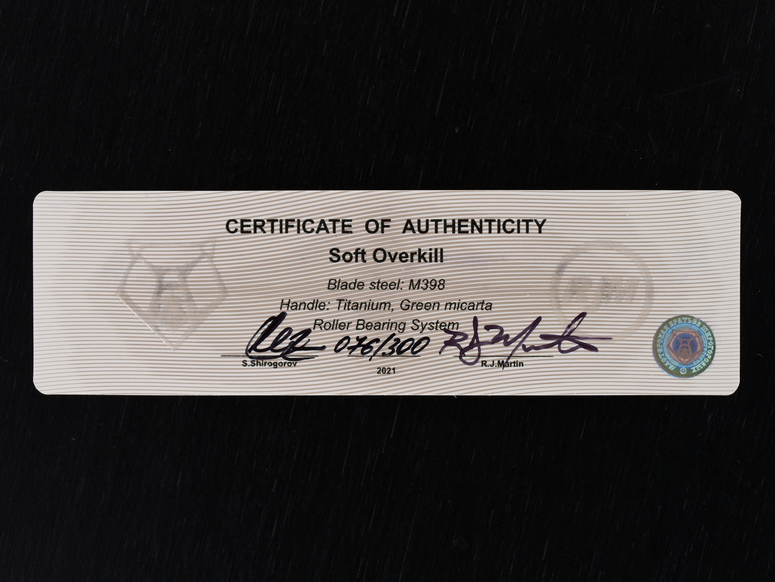 Sergy Shirogorov - RJ Martin CD Soft Overkill Flipper