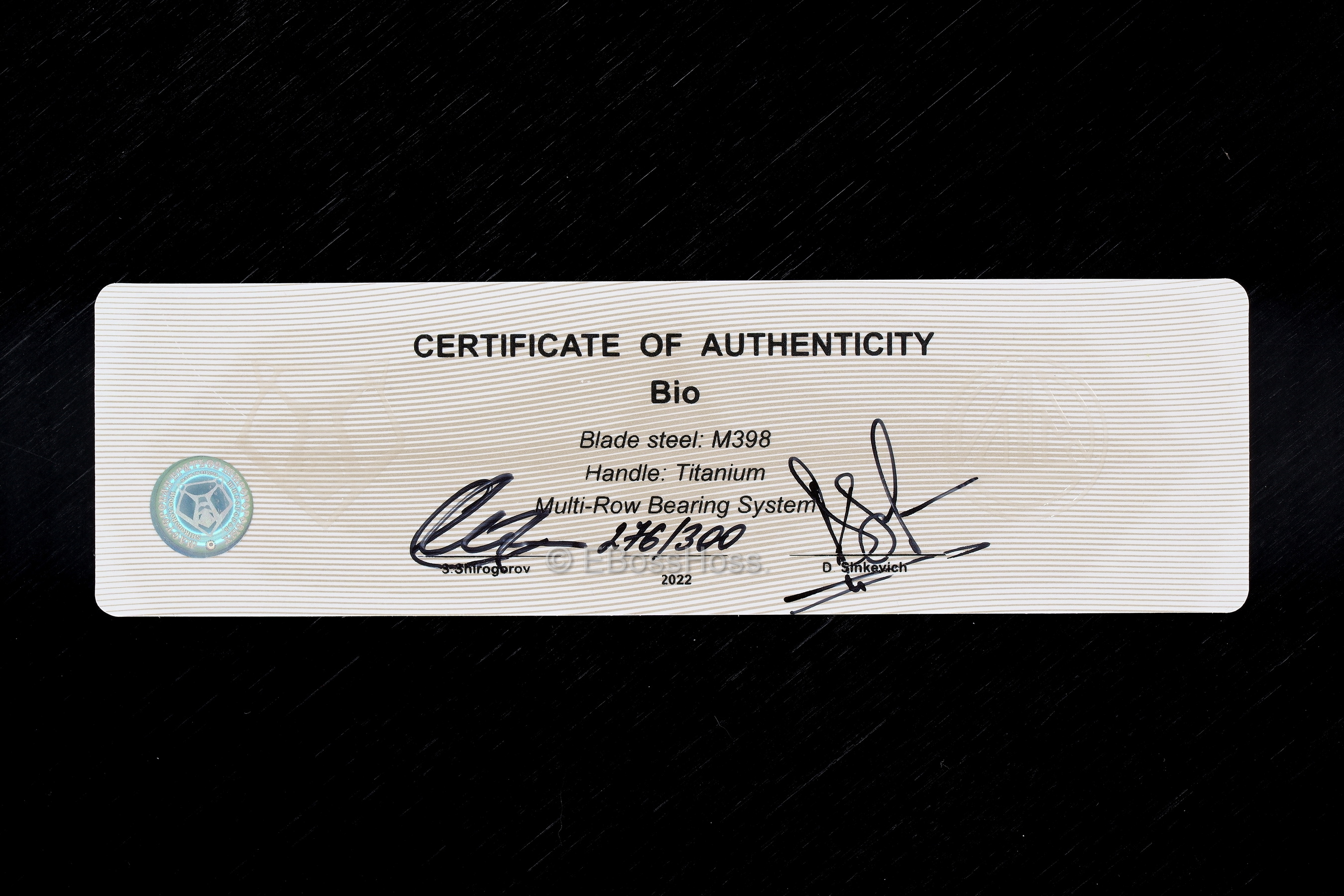 Shirogorov-Sinkevich Limited Edition Bio Flipper