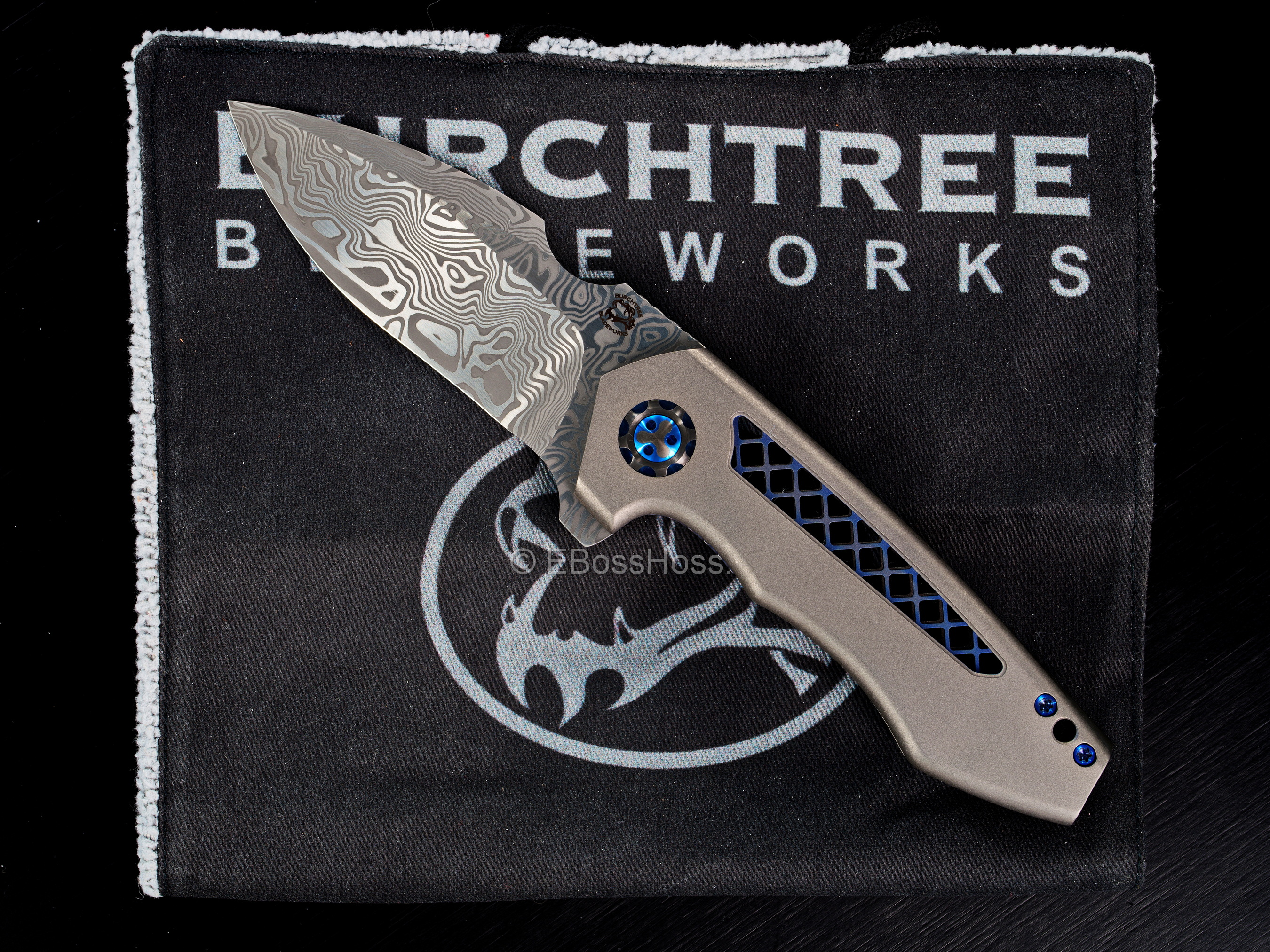 Michael Burch - Burchtree Bladeworks Custom Vented Dromos Inset-Lock Flipper