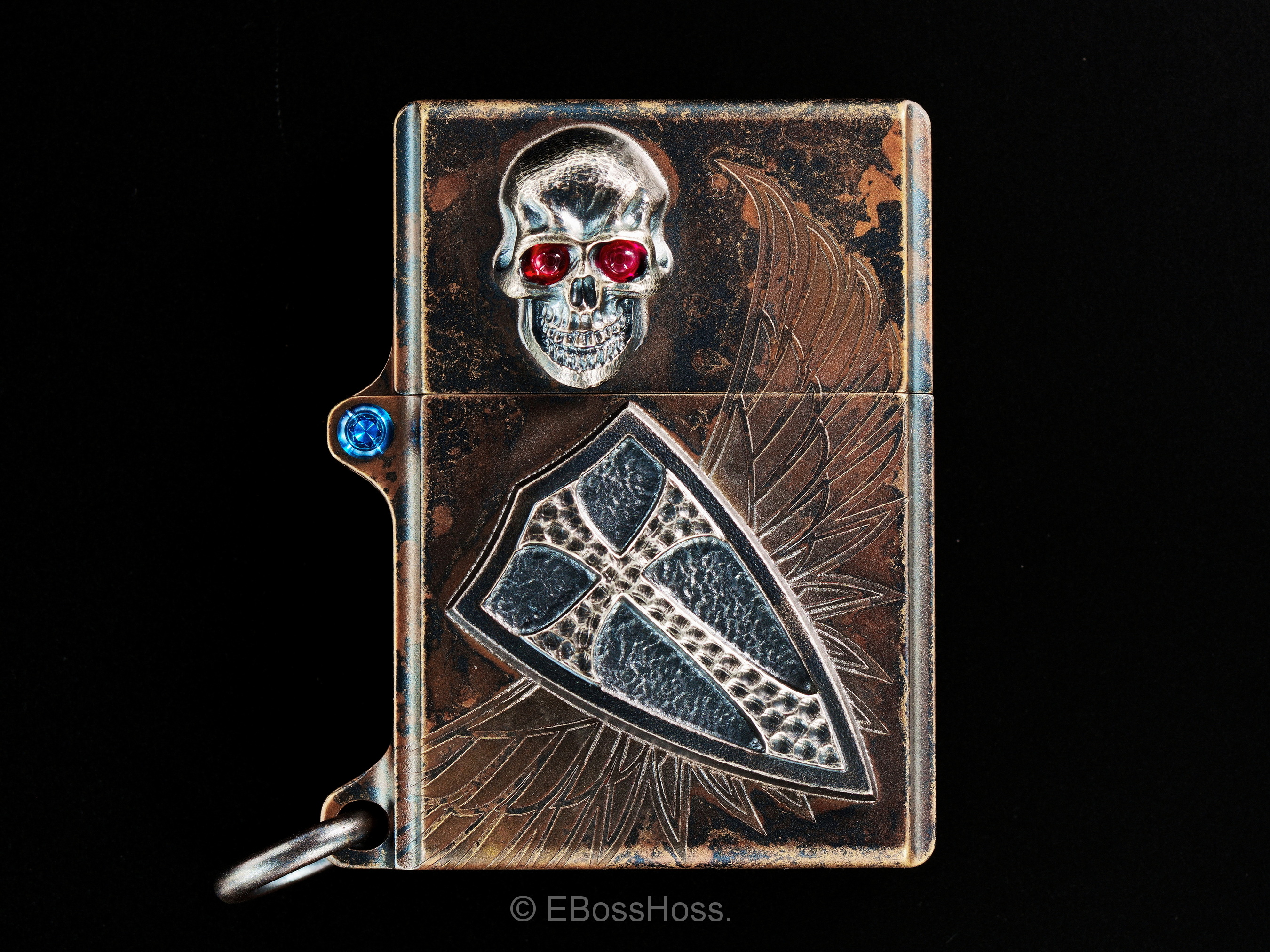 Steel Flame 3D Vigilant Darkness - Crusader-Cross Lighter