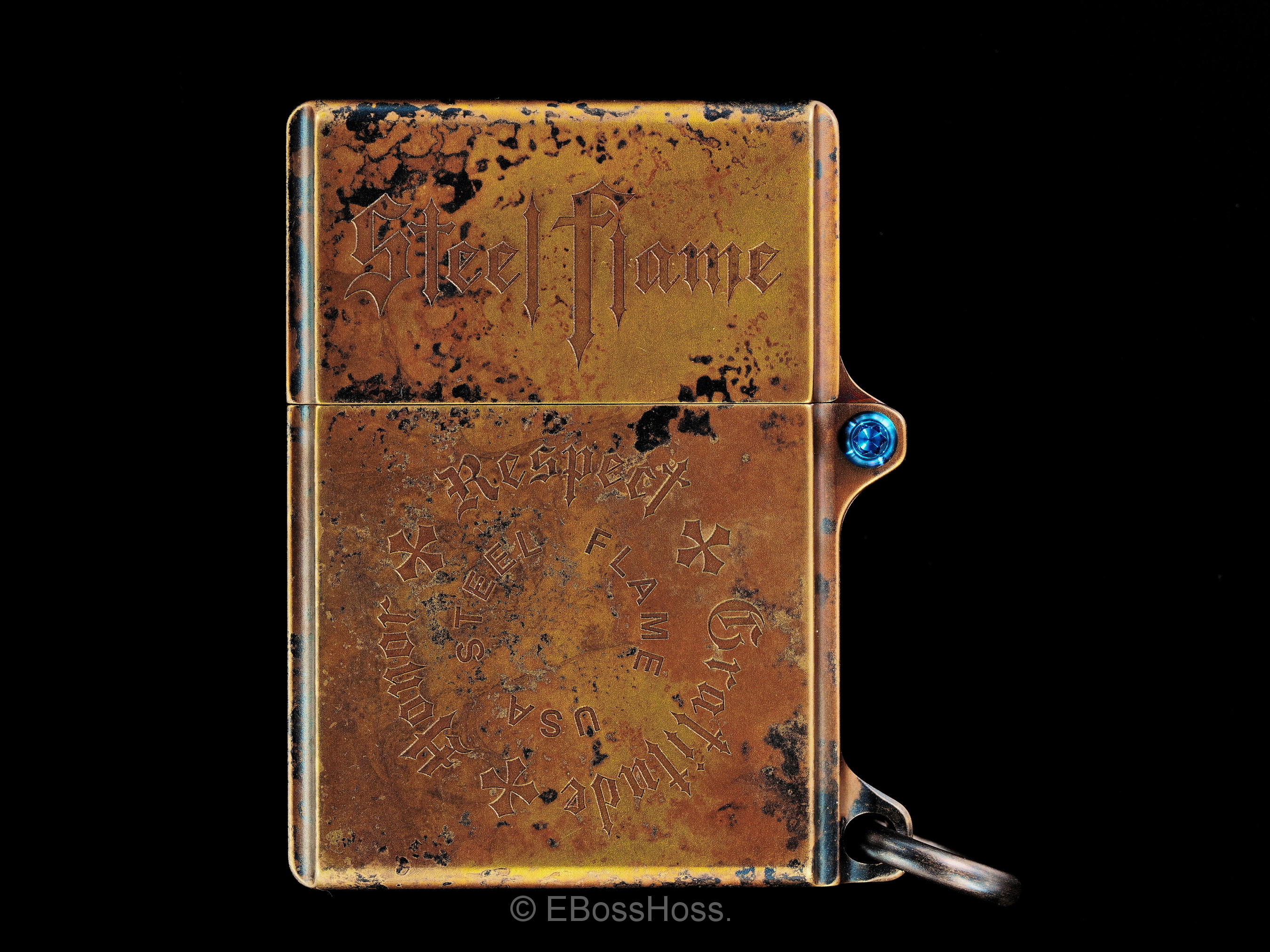 Steel Flame 3D Vigilant Darkness - Crusader-Cross Lighter