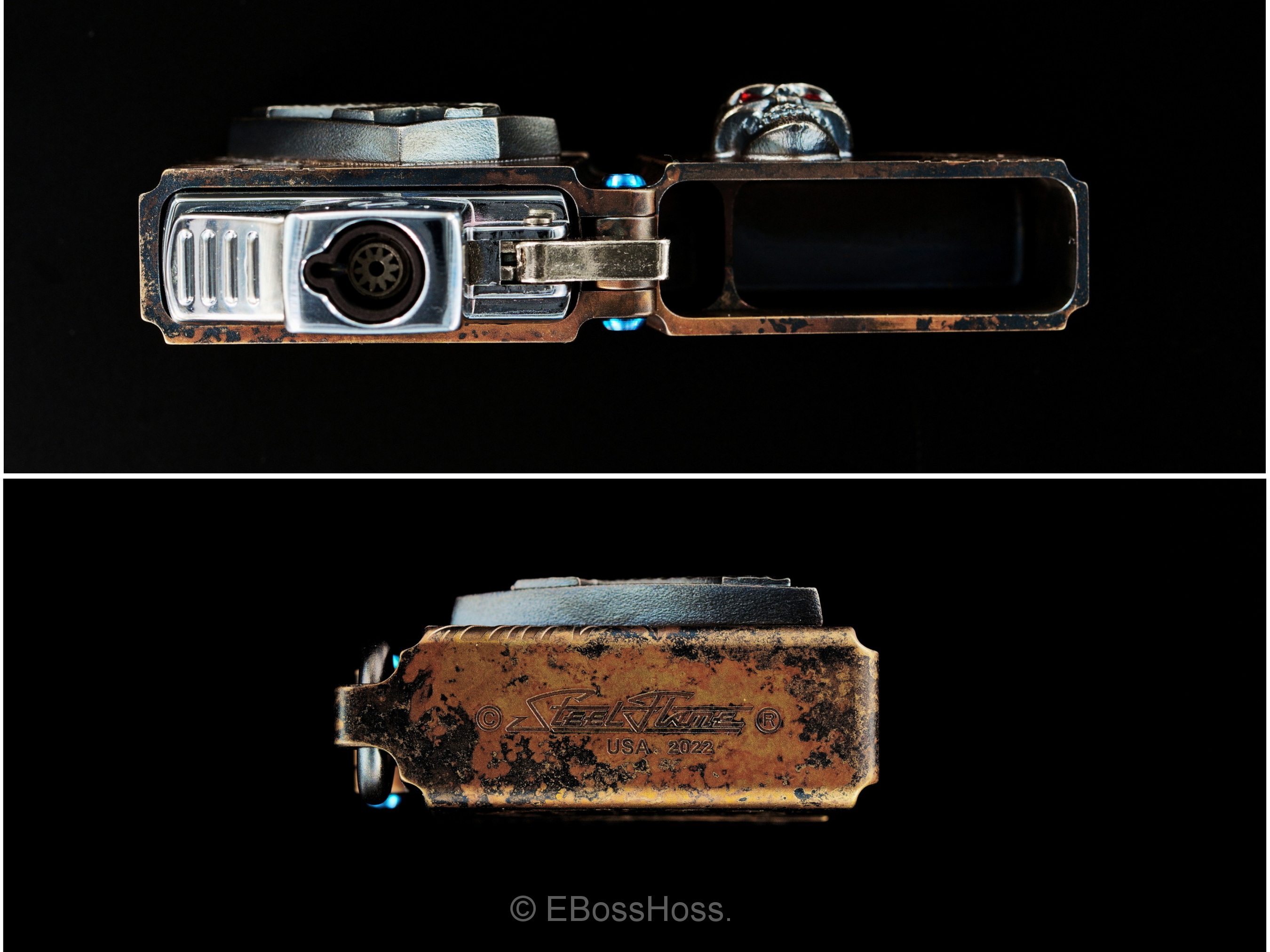 Steel Flame 3D Vigilant Darkness - Crusader-Cross Lighter