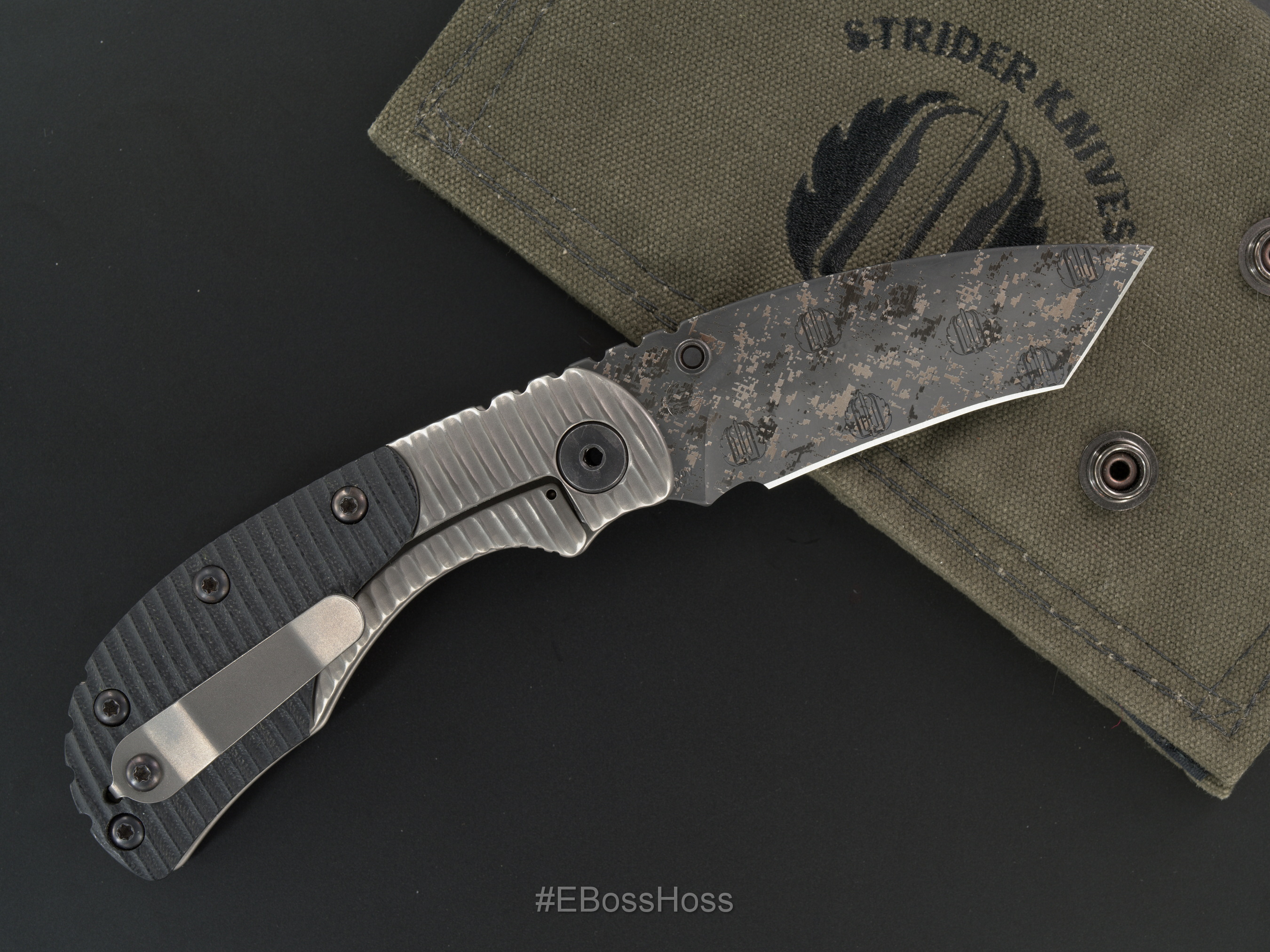 Strider Knives FWP Digi Camo Recurve Tanto Bolster-lock RCC