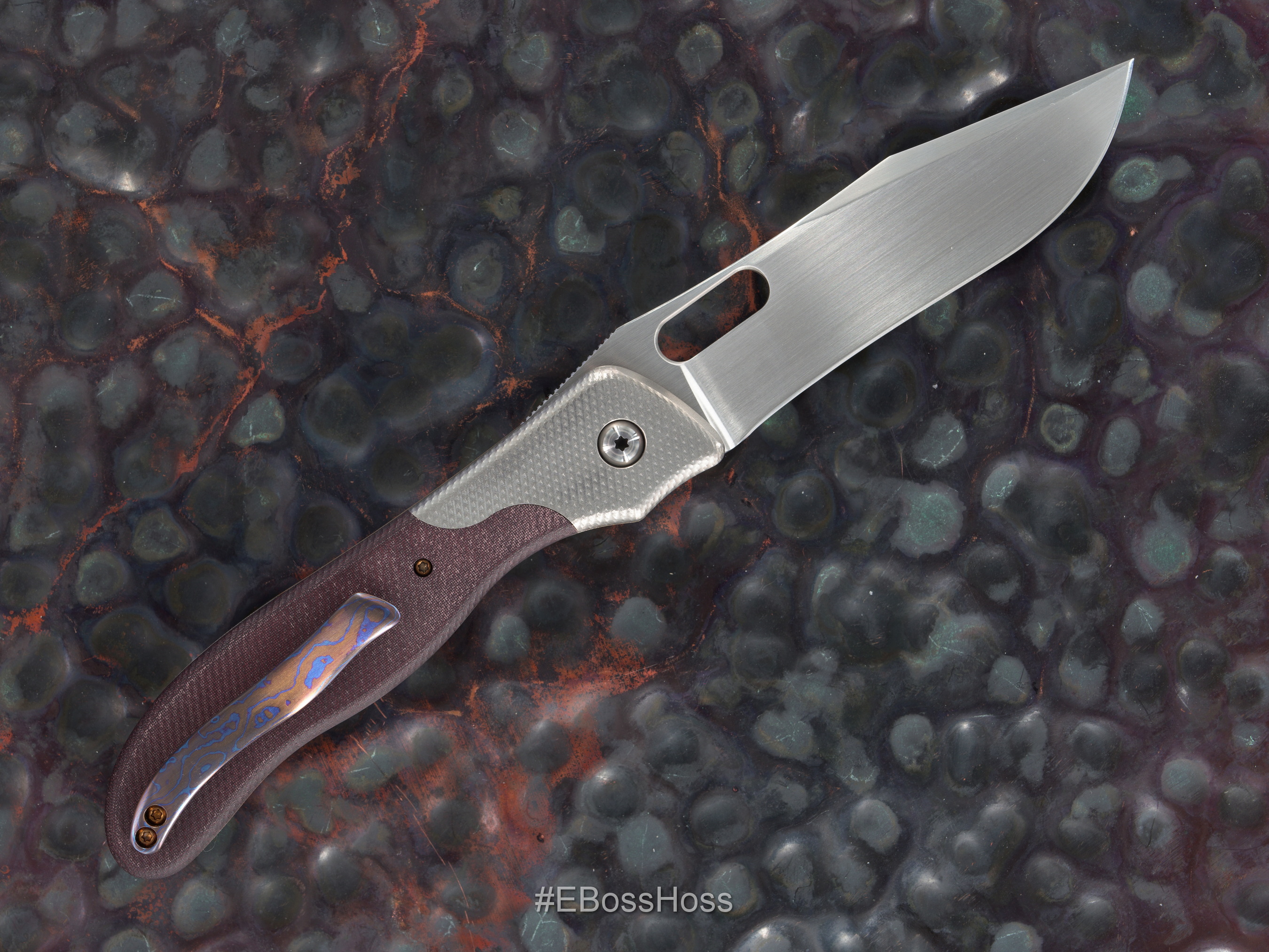 Gerry McGinnis Custom Bolstered Deluxe Notorious Clip Point