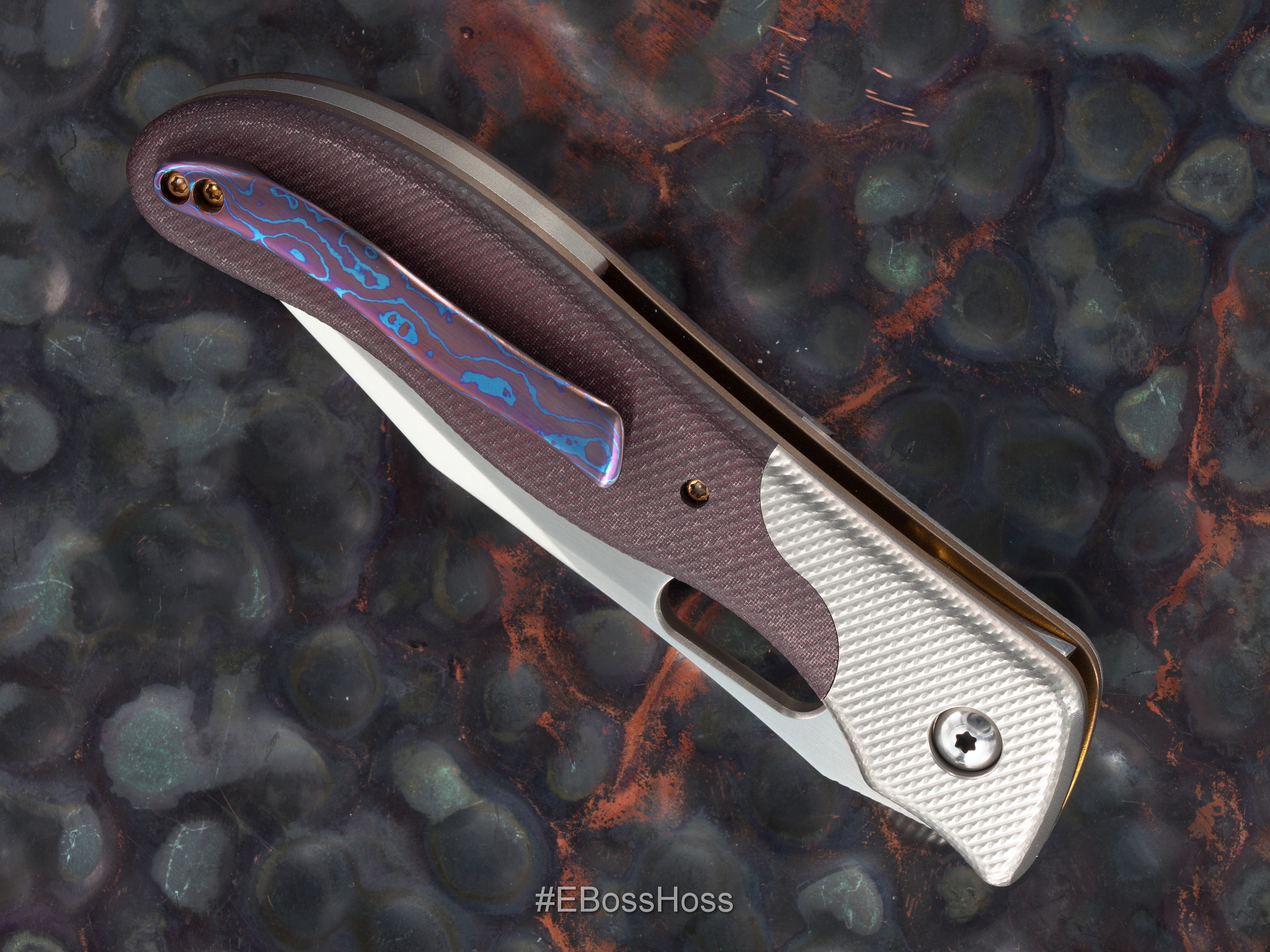 Gerry McGinnis Custom Bolstered Deluxe Notorious Clip Point