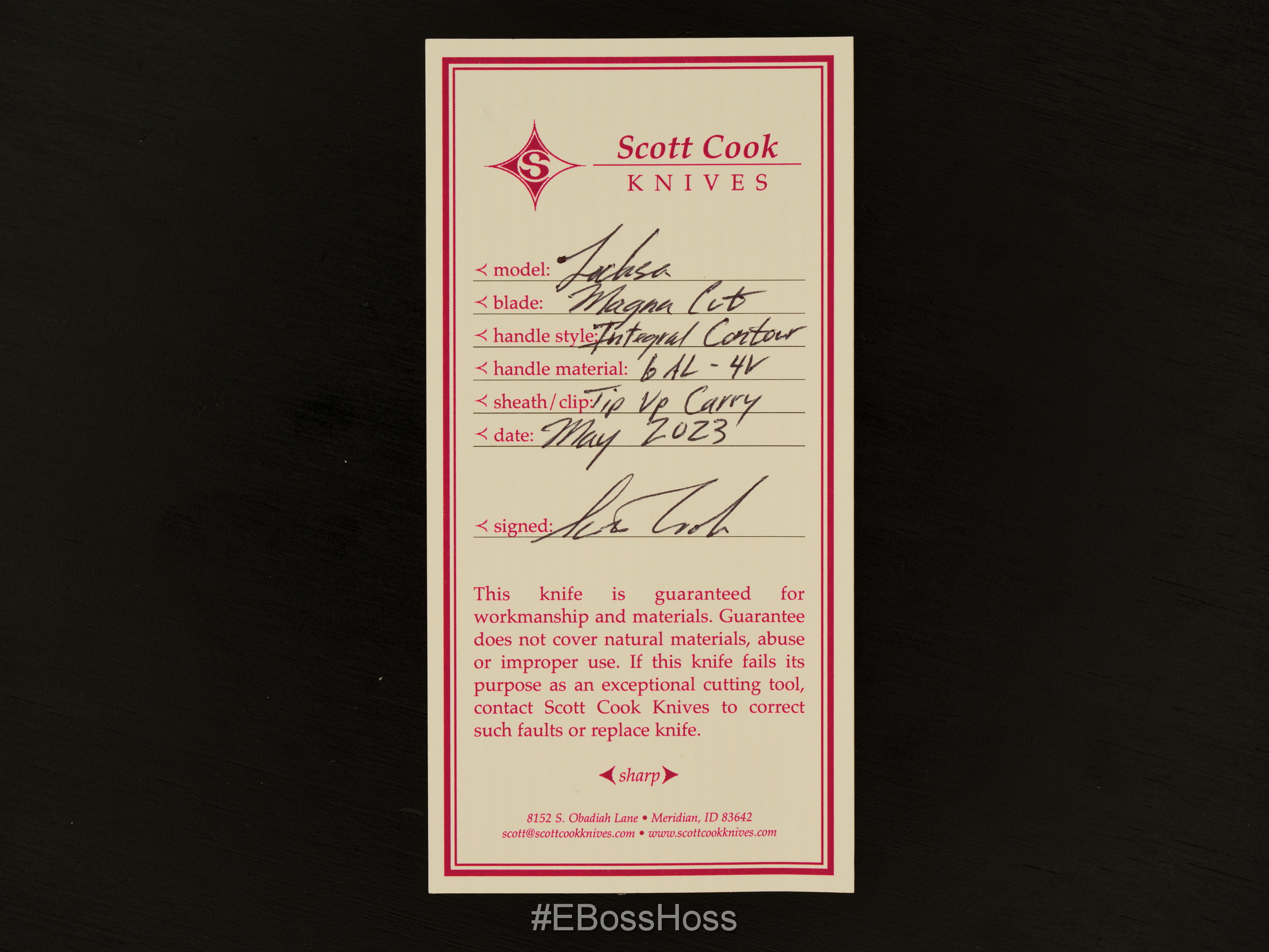 Scott Cook Custom Locksa Integral