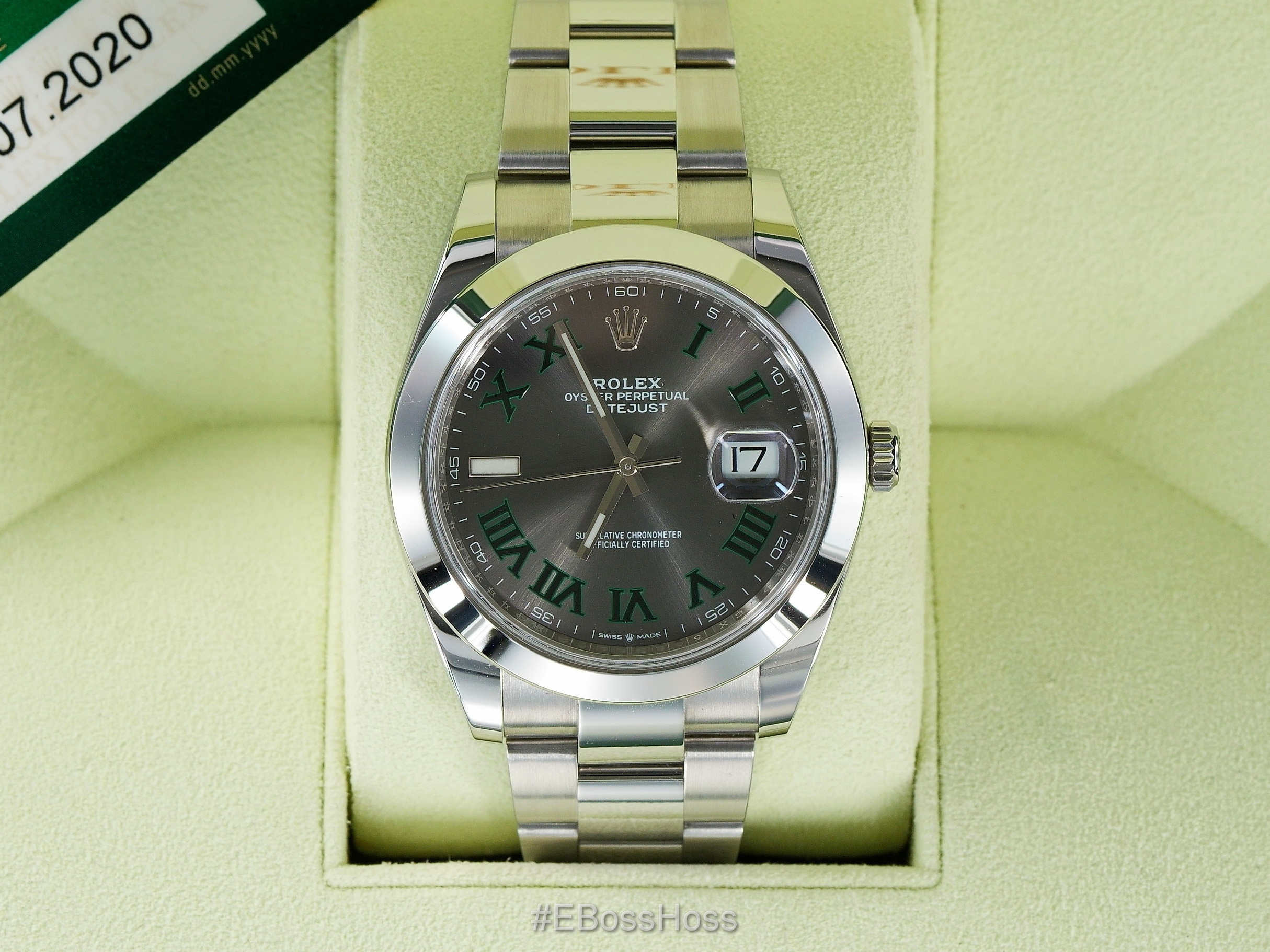 Datejust 41 Oystersteel  - Wimbledon Edition - Ref. M126300