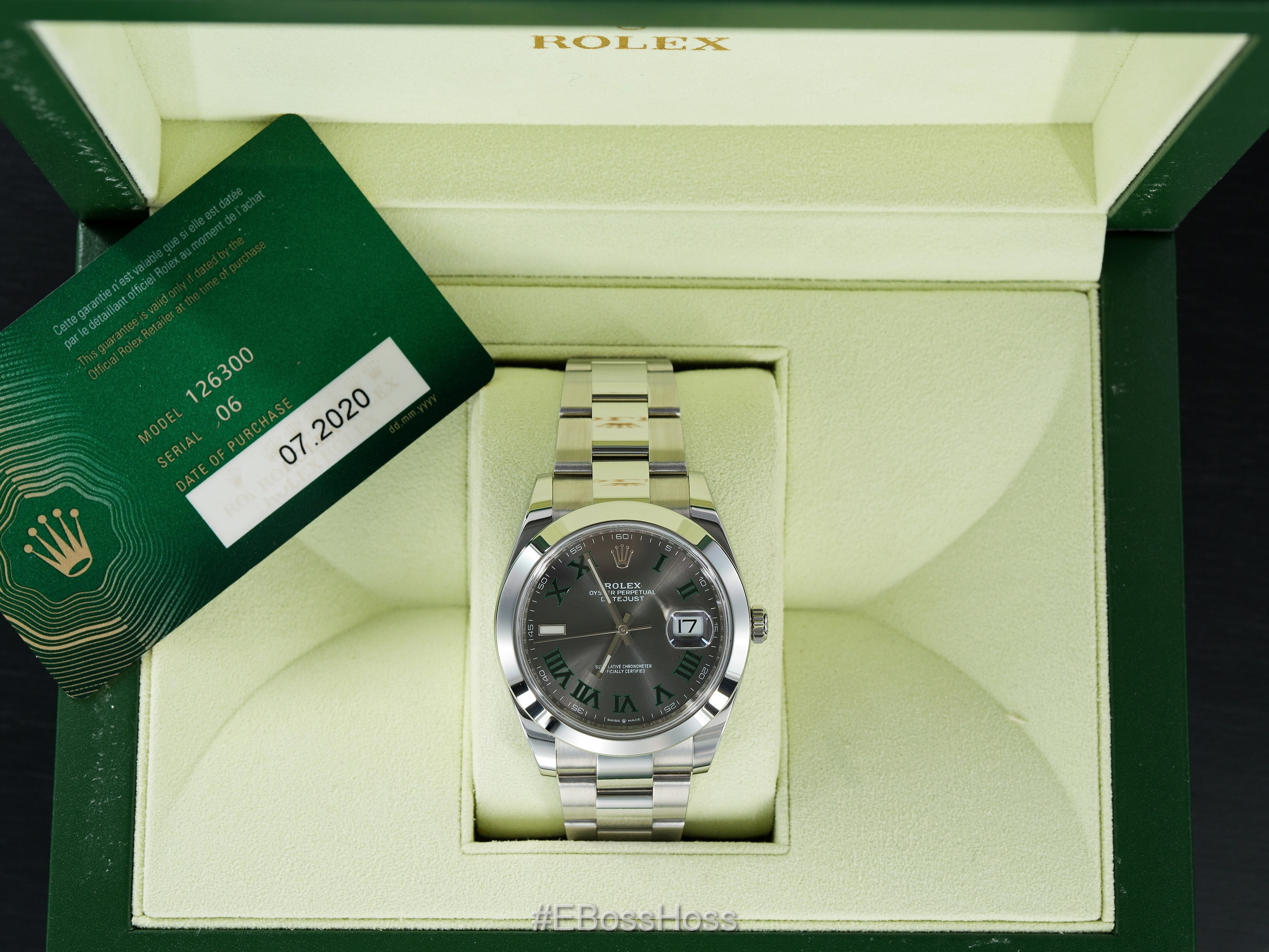 Datejust 41 Oystersteel - Wimbledon Edition - Ref. M126300