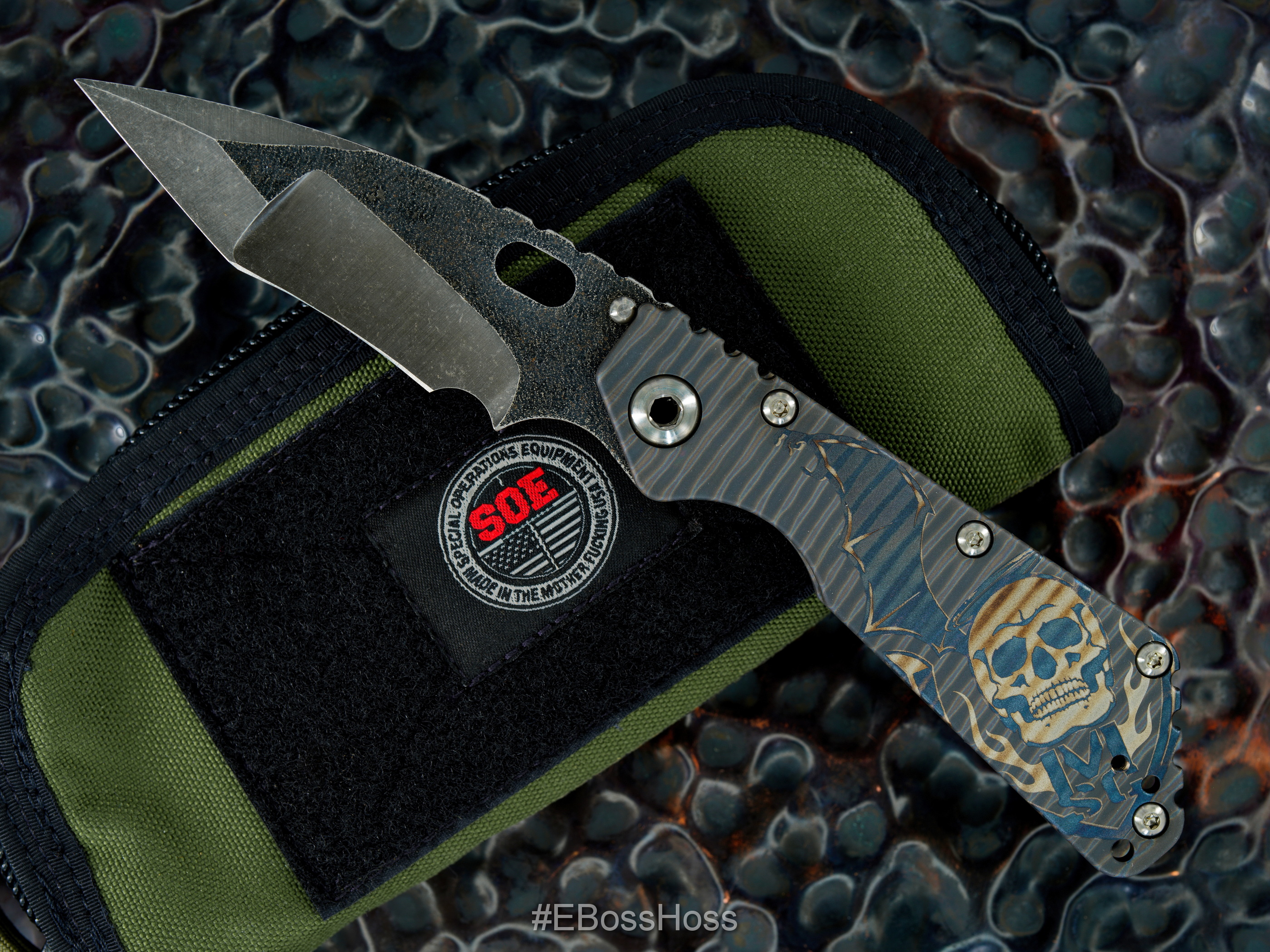 Mick Strider Custom (MSC) Batwing Nightmare Recurve Tanto SMF