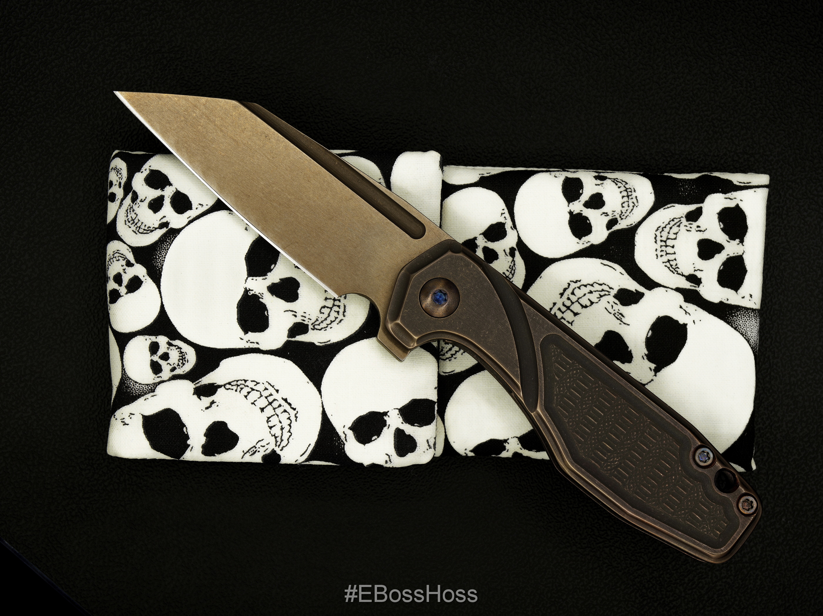 JB Stout Custom Silvera Smolboi Framelock Flipper