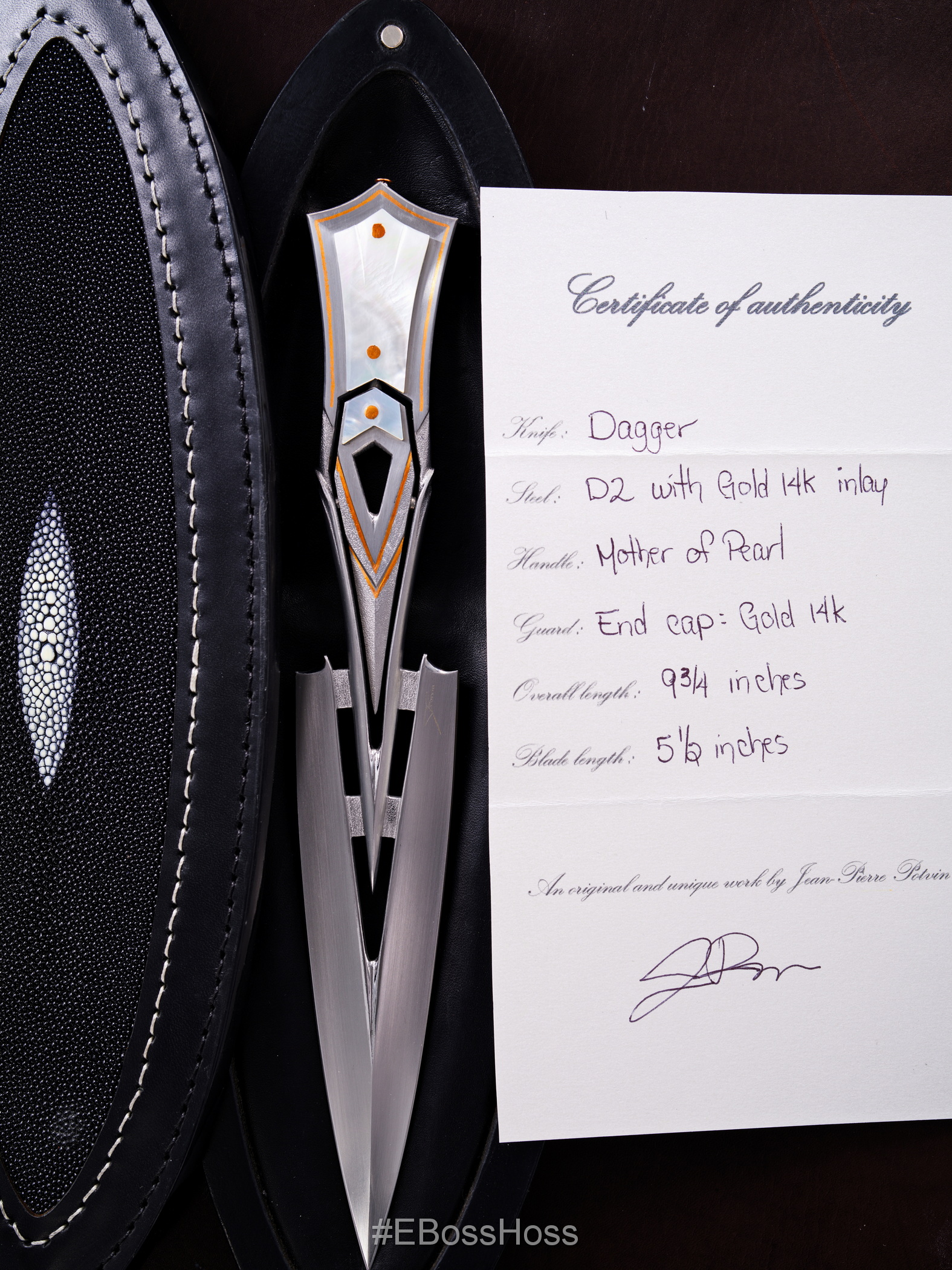 Jean-Pierre Potvin Custom Deluxe Complex Dagger