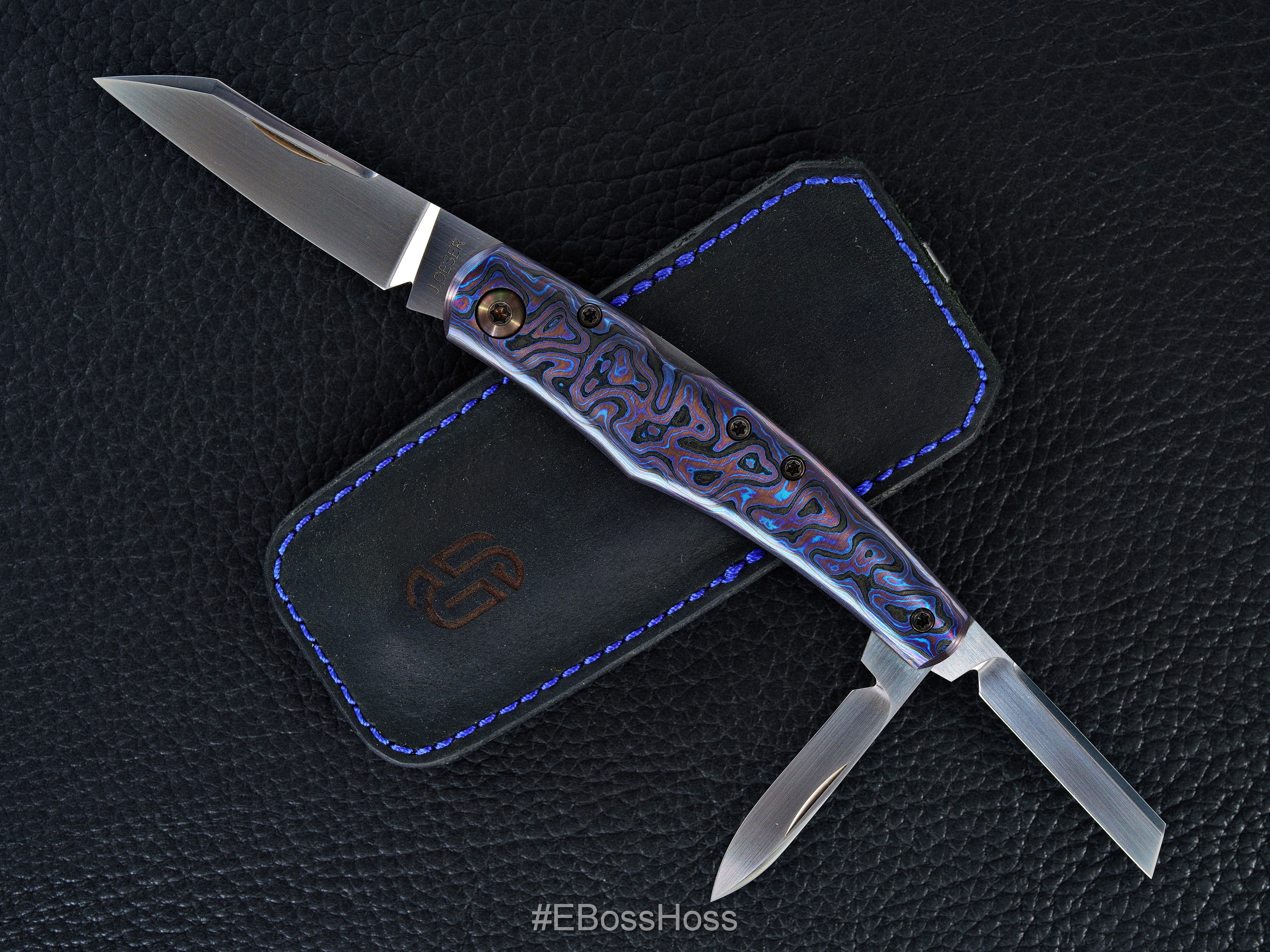 Jared Oeser Custom Deluxe Native Lockback Whittler