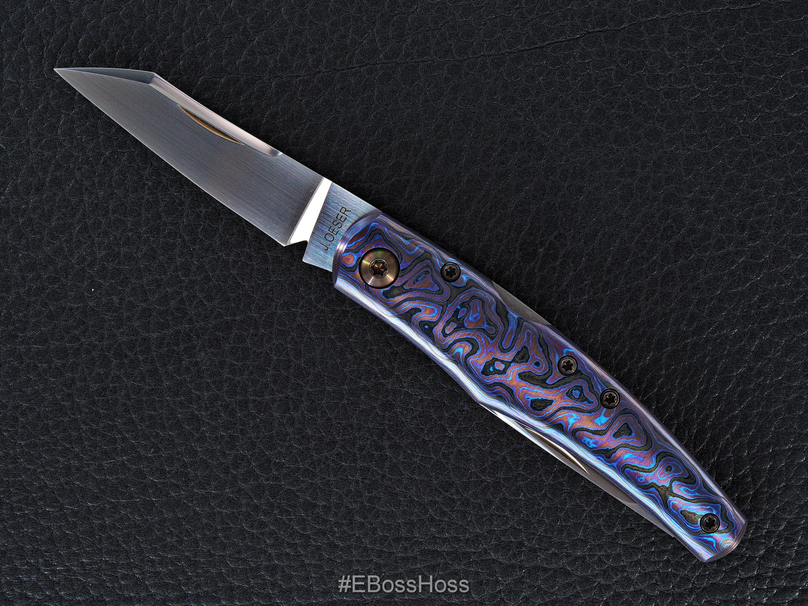 Jared Oeser Custom Deluxe Native Lockback Whittler
