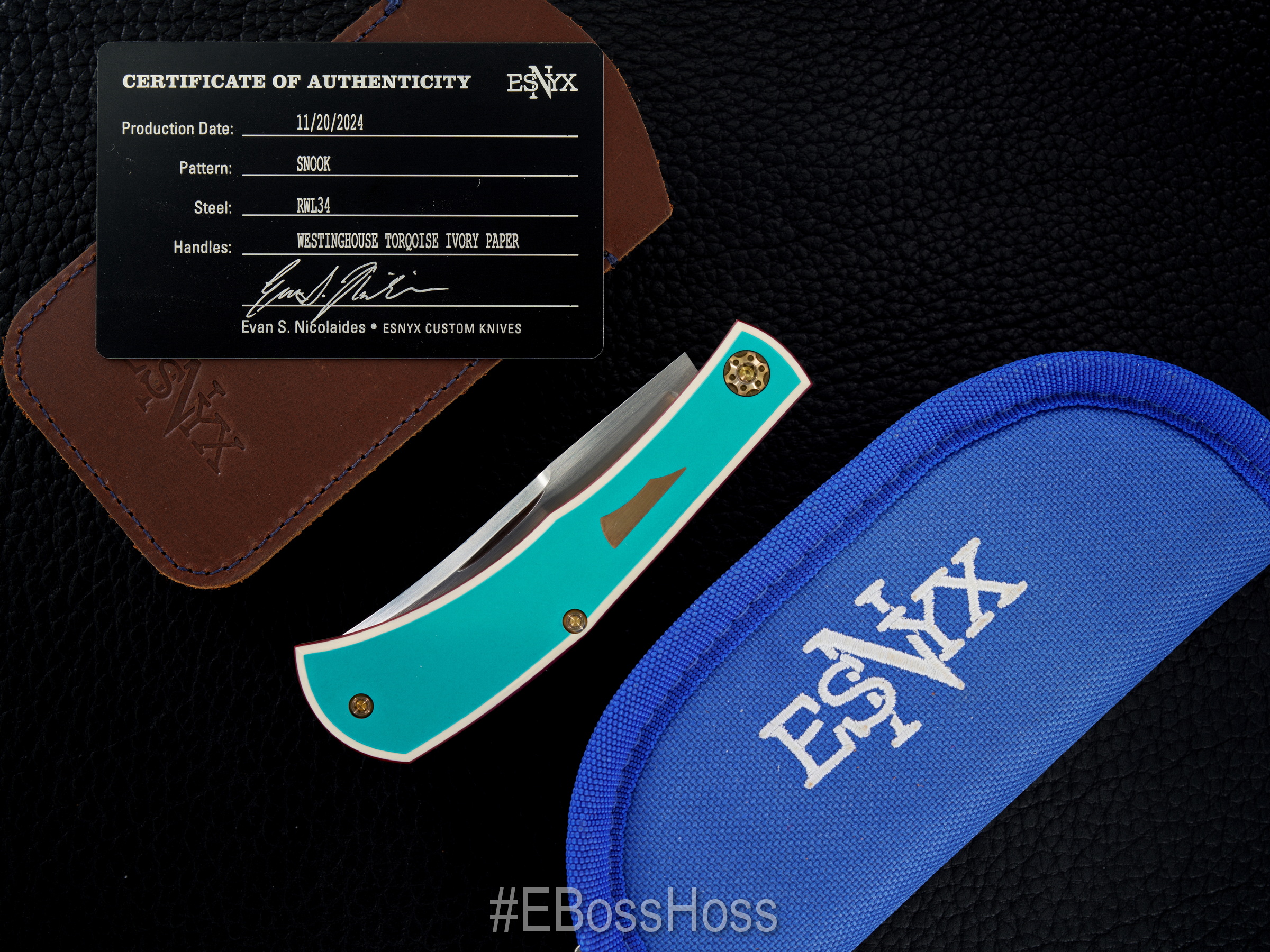 ESNYX Custom Snook Slipjoint by Evan Nicoliades