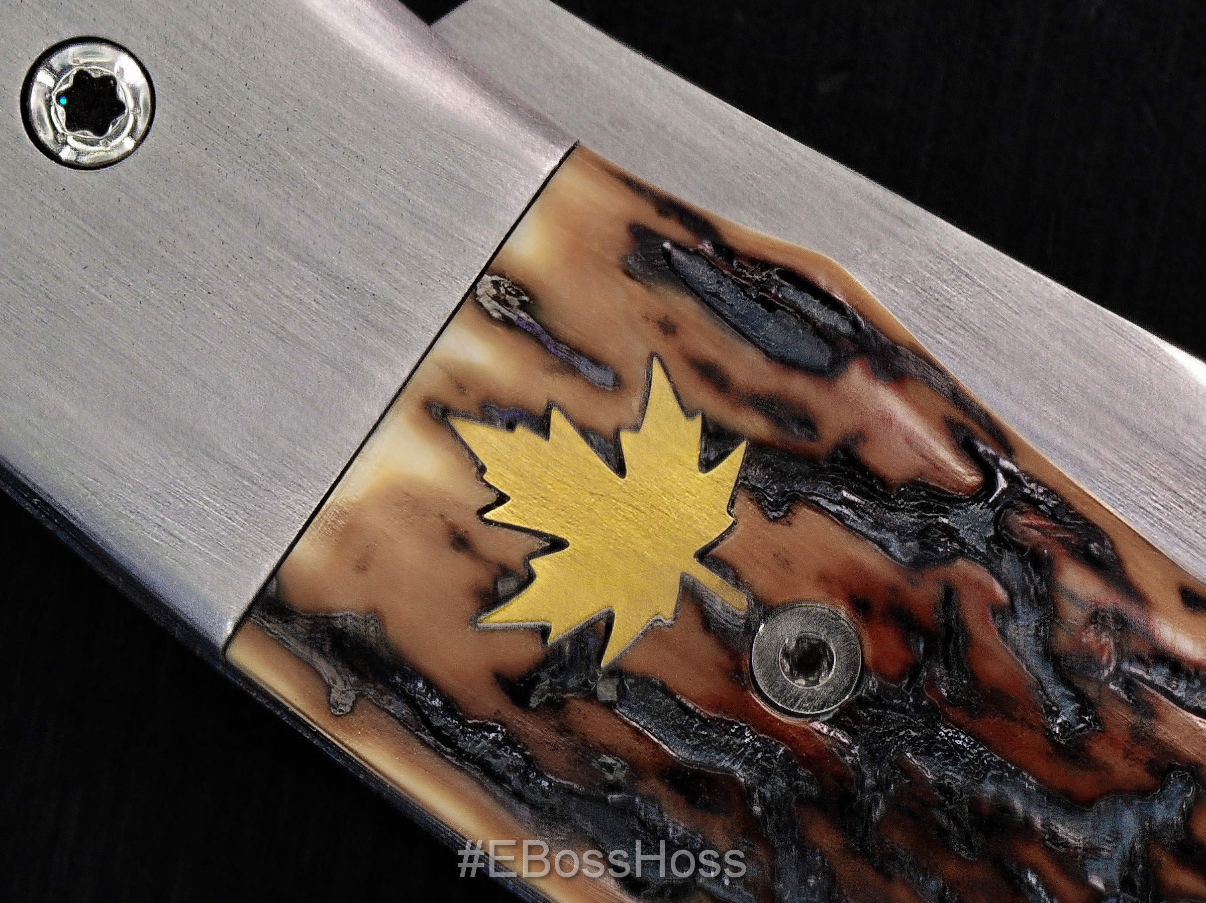 Jean-Pierre Potvin Custom Stag Slip Joint Knife - #1