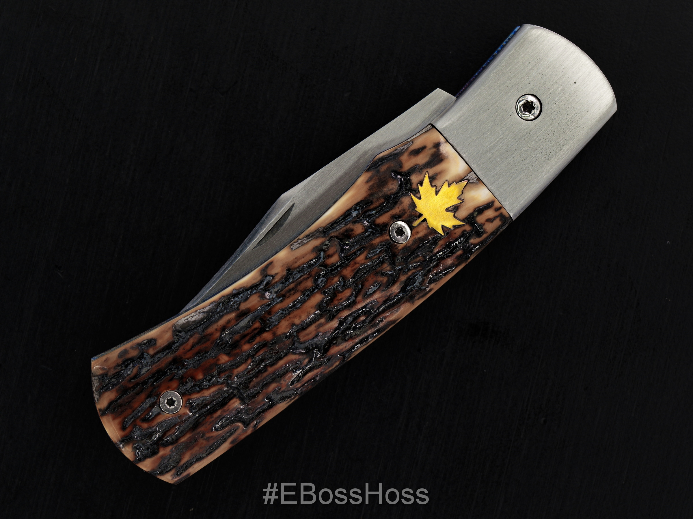 Jean-Pierre Potvin Custom Stag Slip Joint Knife - #1