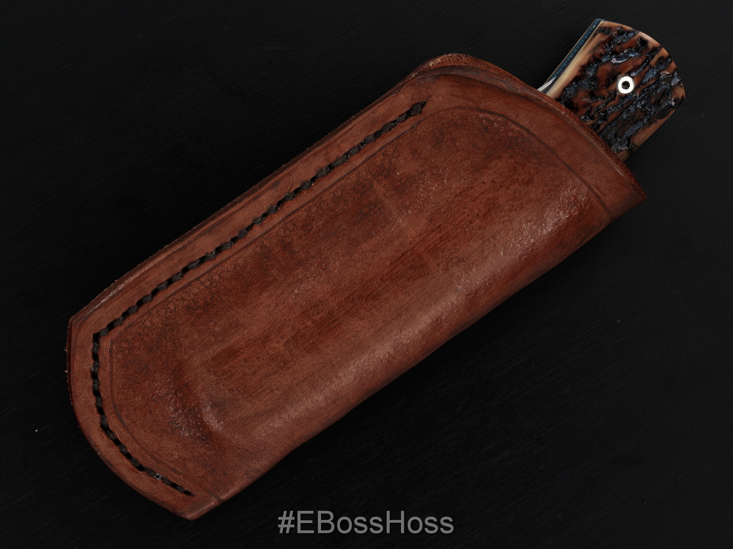 Jean-Pierre Potvin Custom Stag Slip Joint Knife - #1